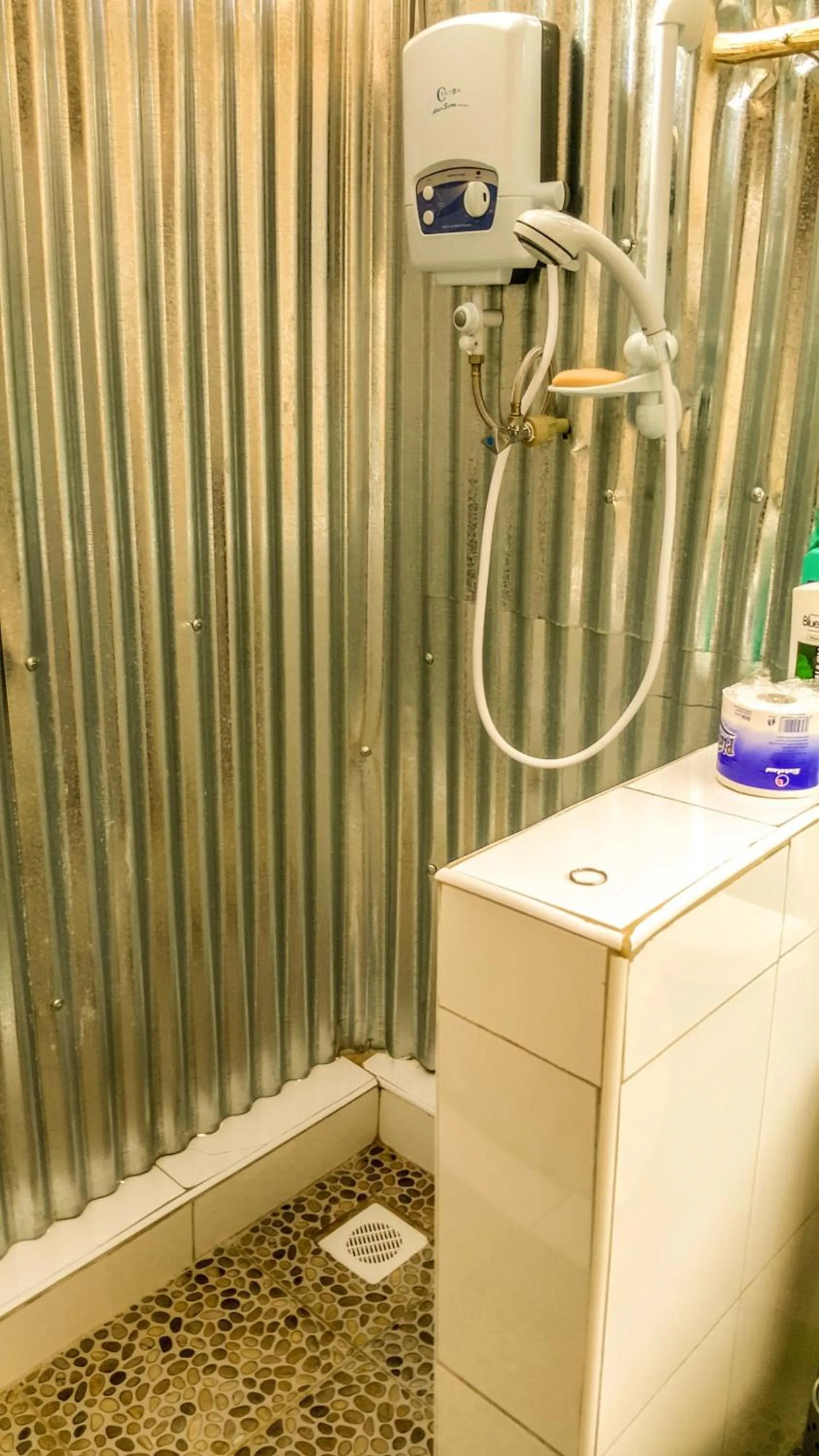 Shower in Living Waters Resort