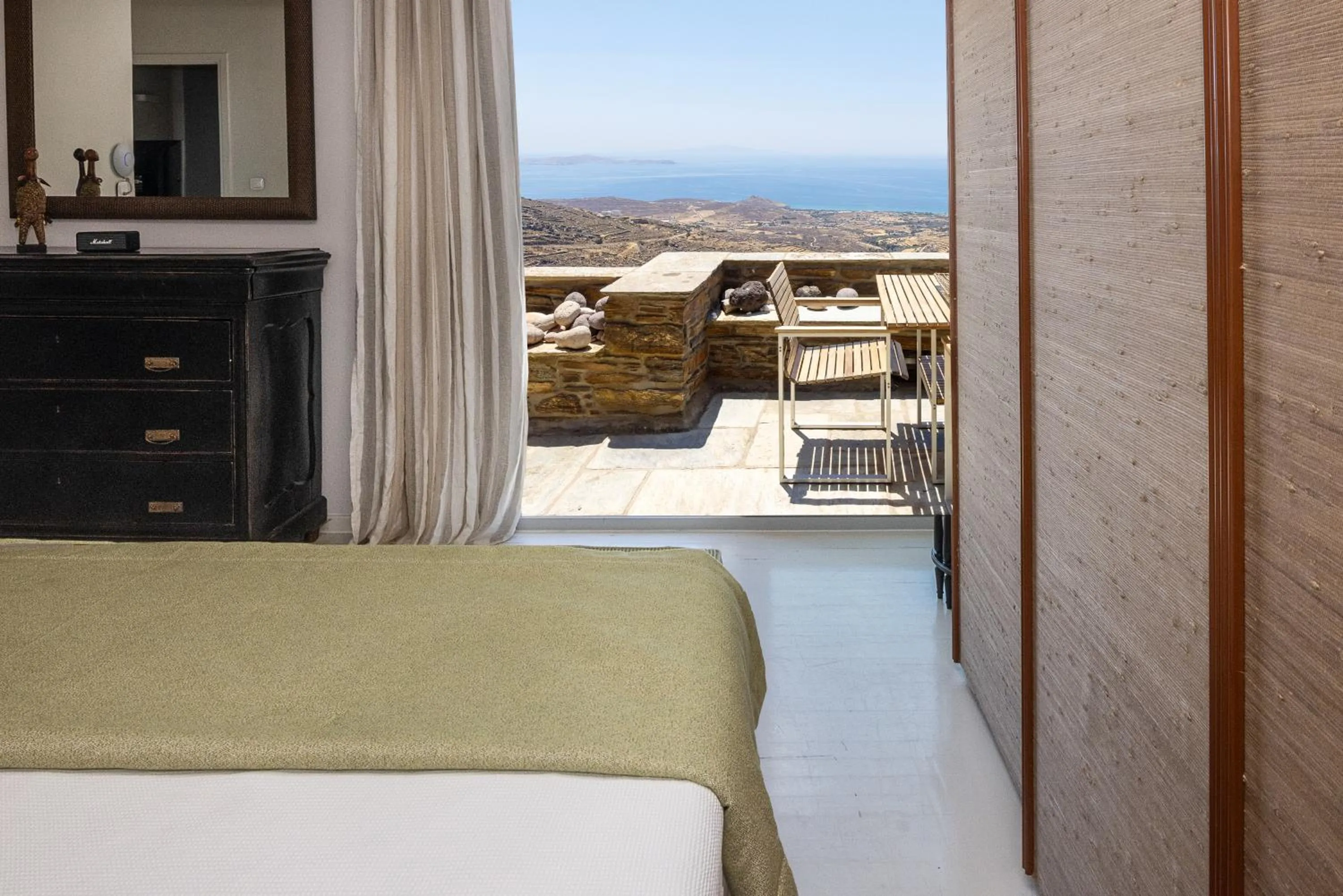 Bedroom in Aeolis Tinos Suites