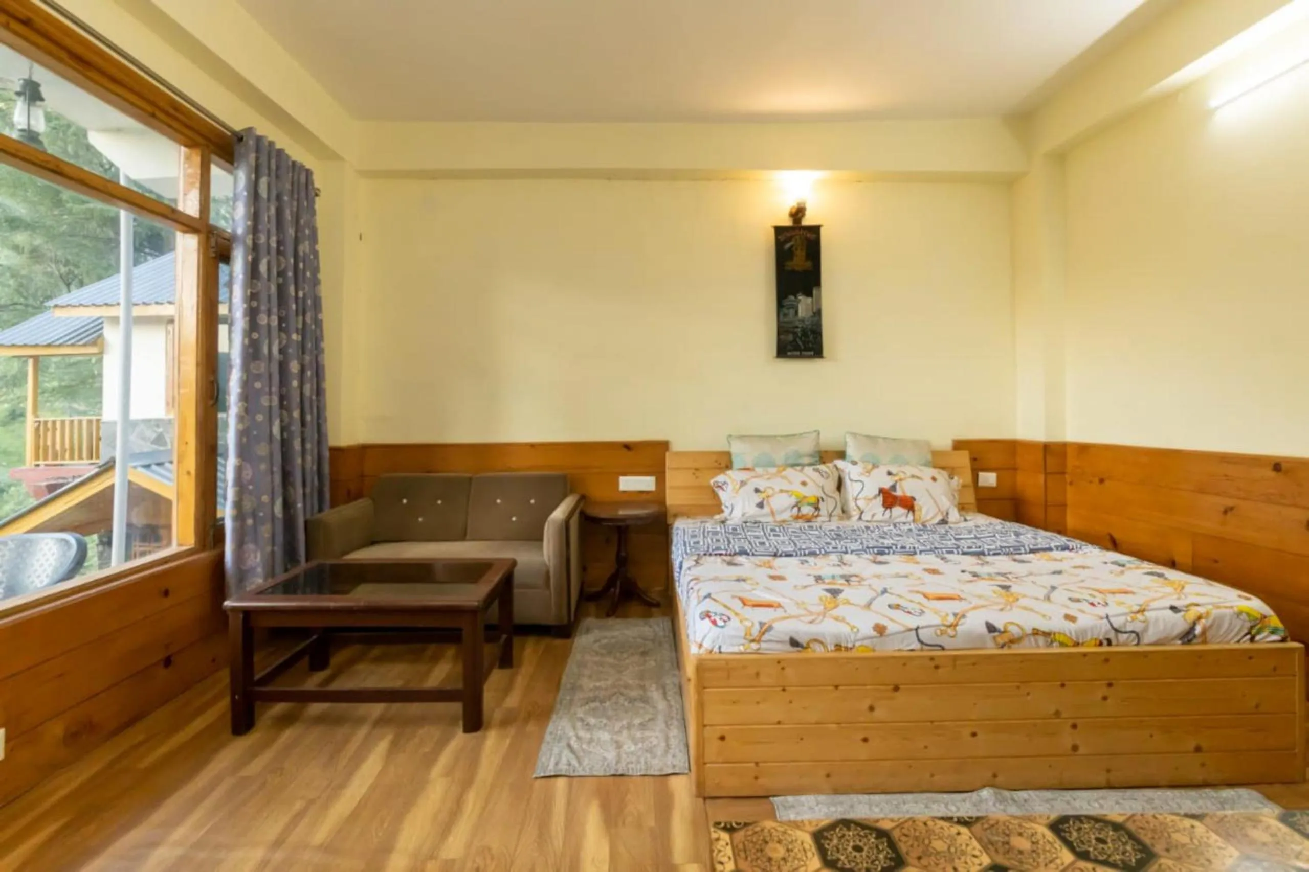 Bed in Majestic View Cottages