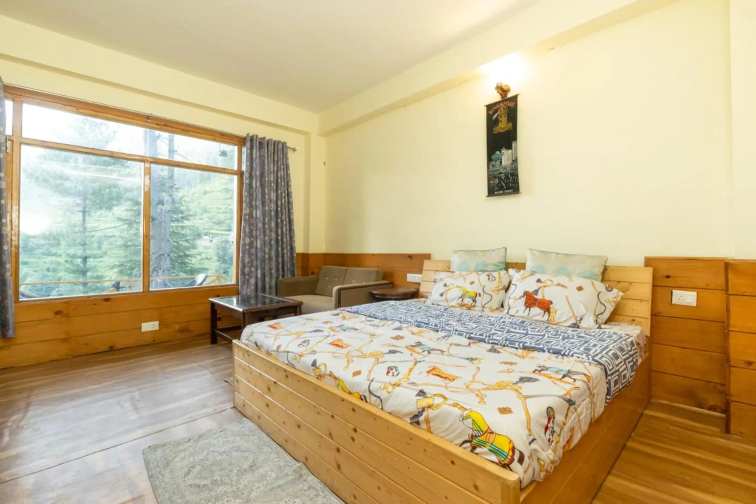 Bed in Majestic View Cottages