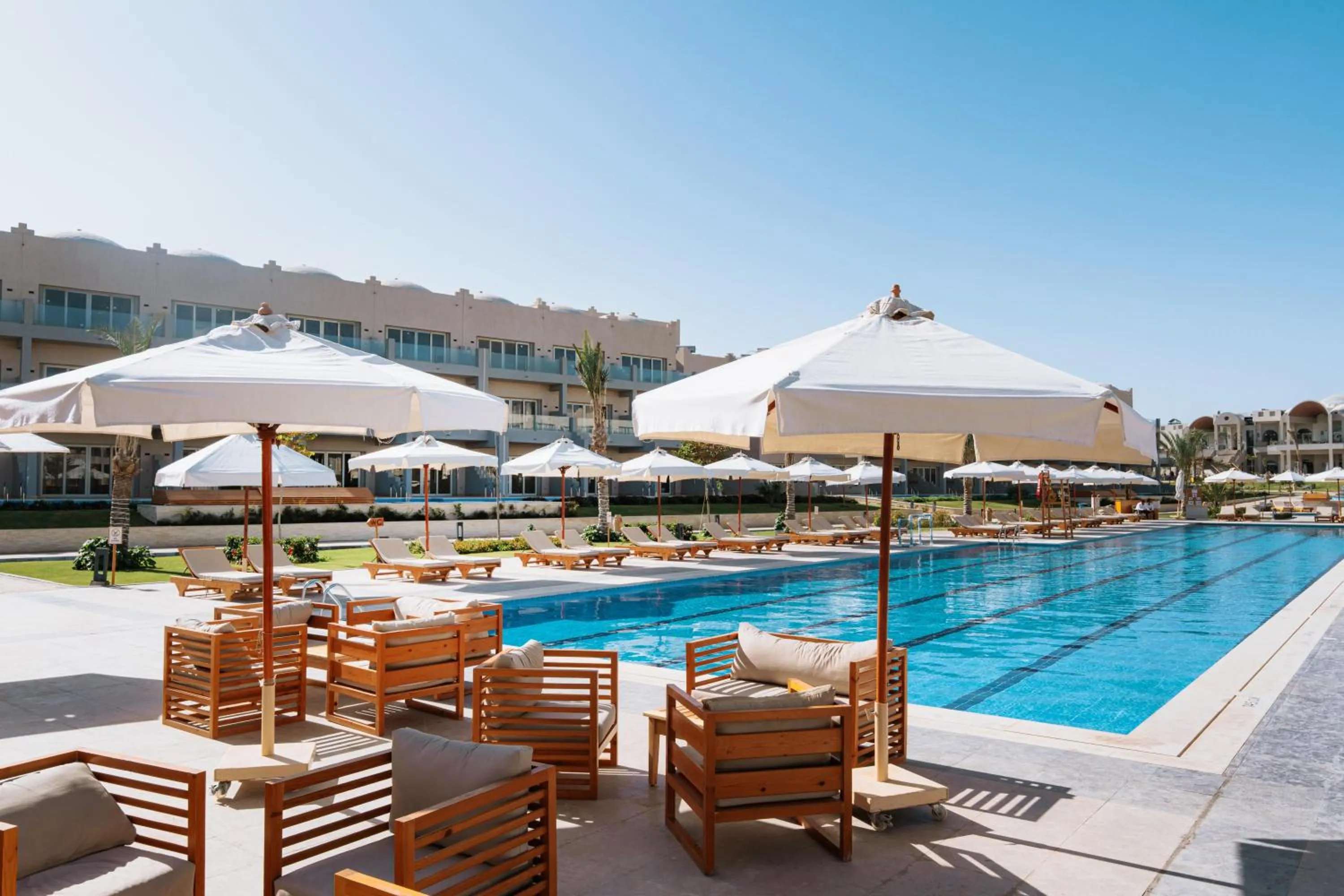 Swimming pool in Diamond Beach by Pearl Resorts