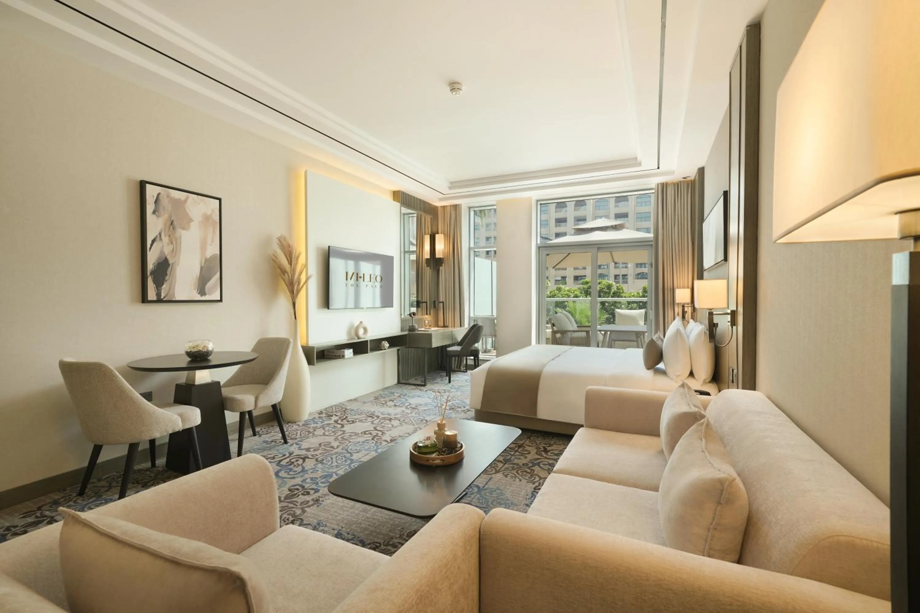 Seating area in Mileo Hotel The Palm