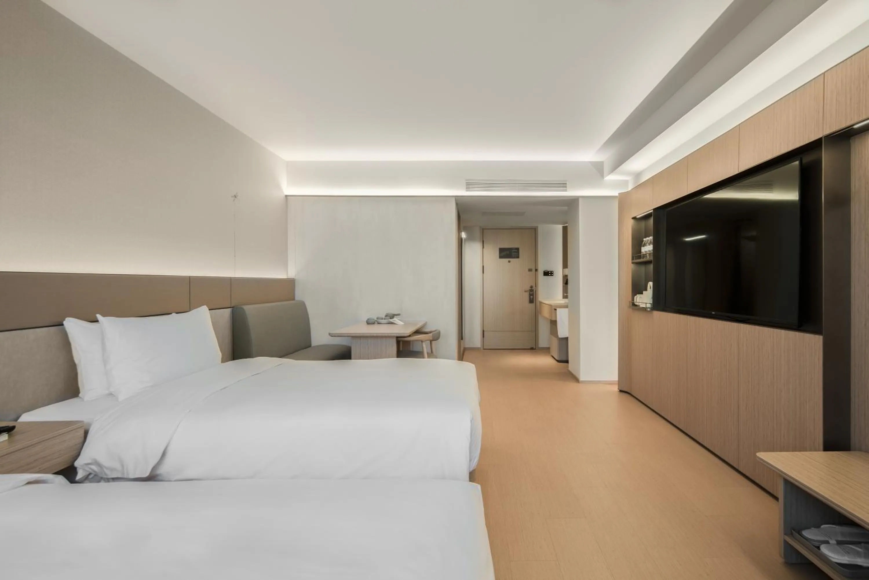 Bed in JI Hotel Shanghai Hongqiao Wuzhong Road