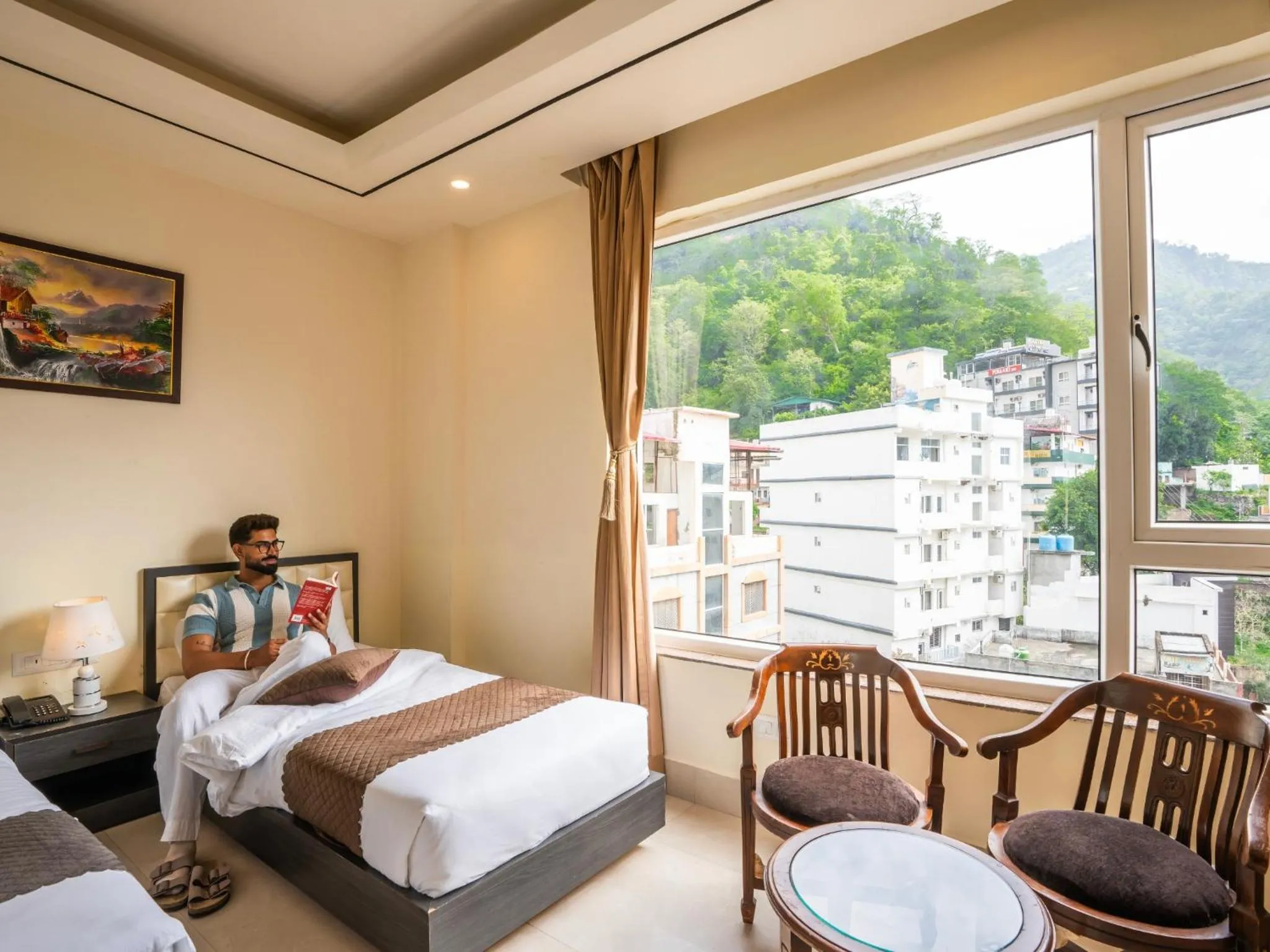 Bedroom, Bed in Moustache Select Rishikesh