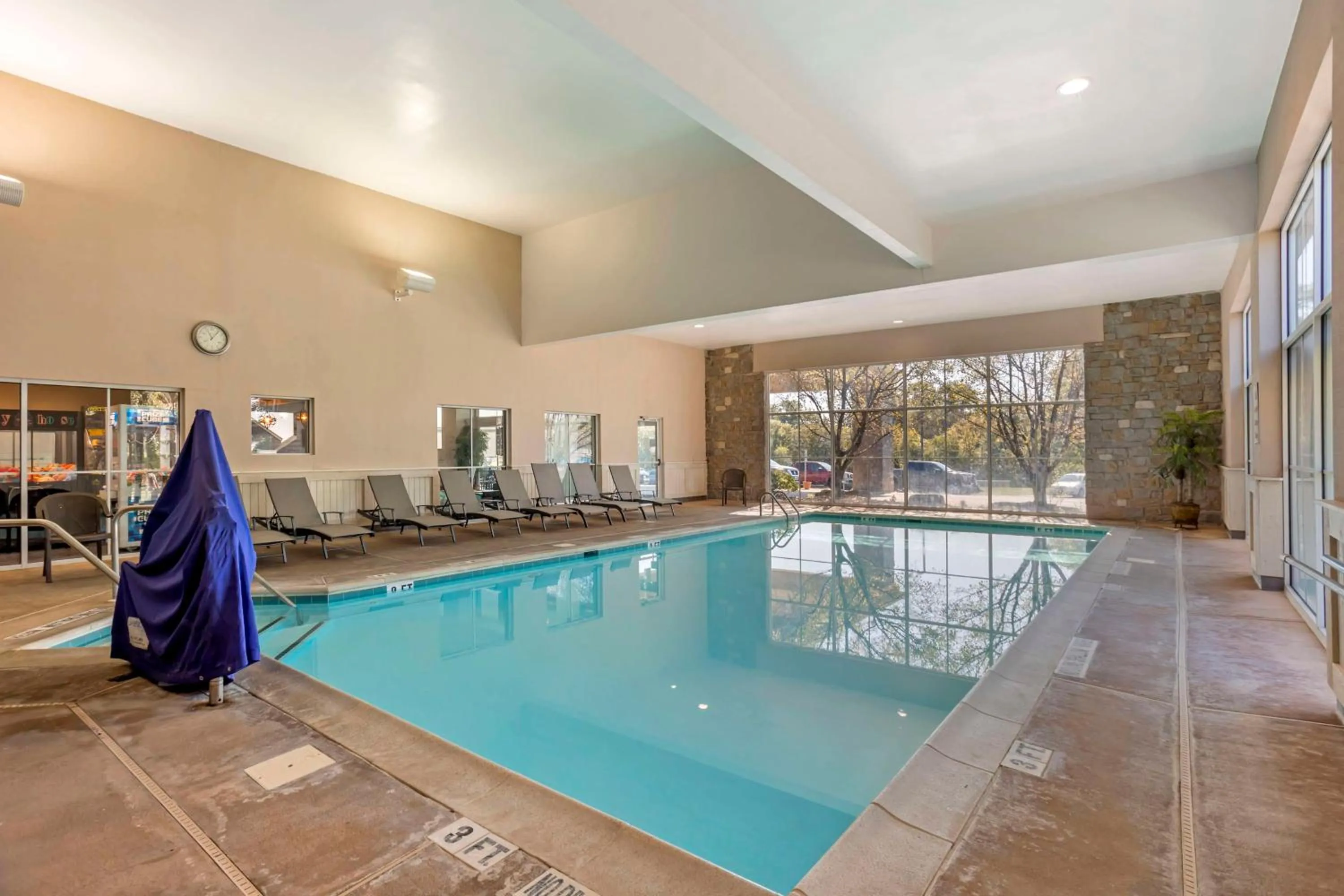 Pool view in SureStay Studio by Best Western Paradise Lancaster County