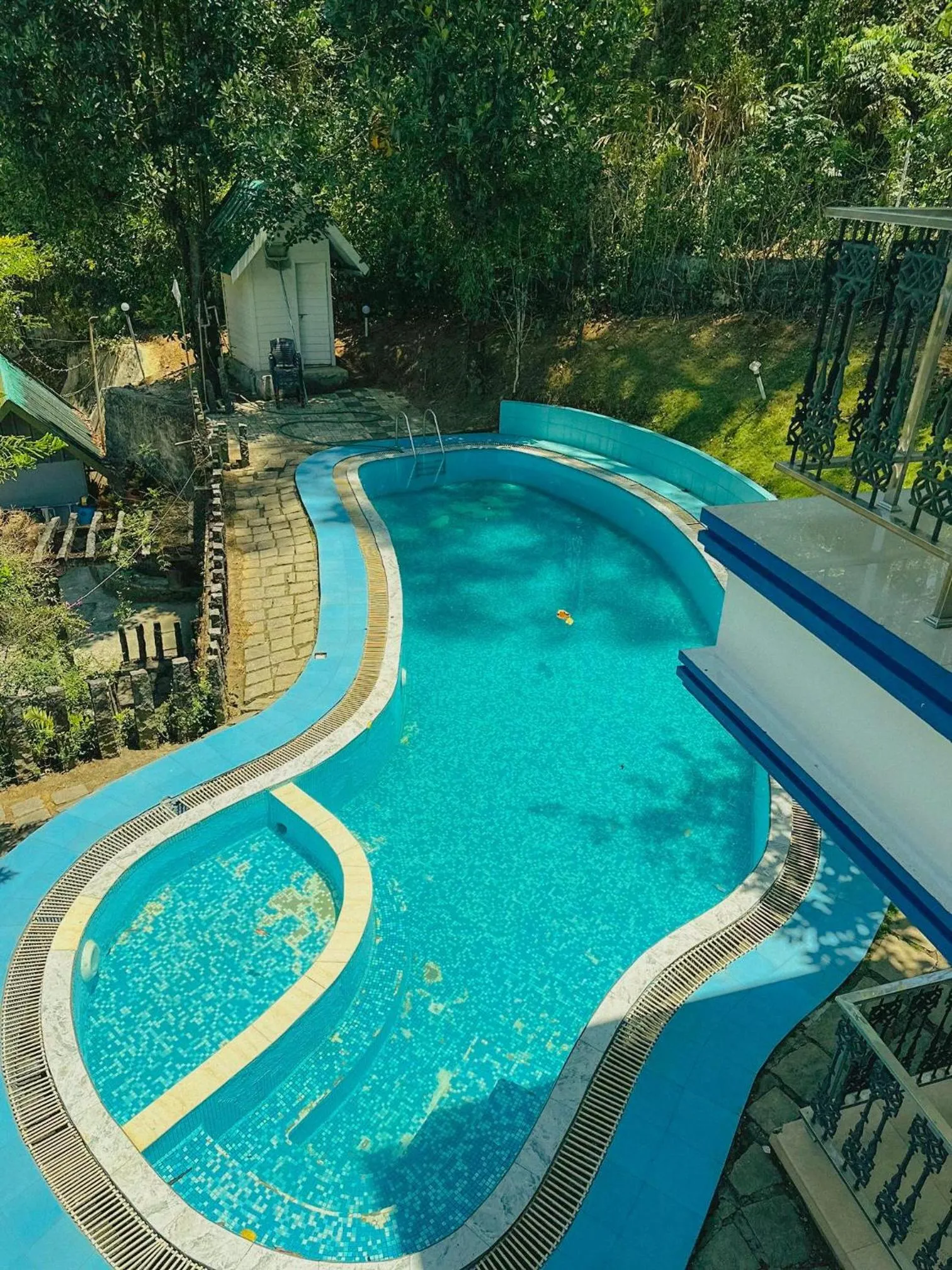 Swimming pool in The Heights Munnar