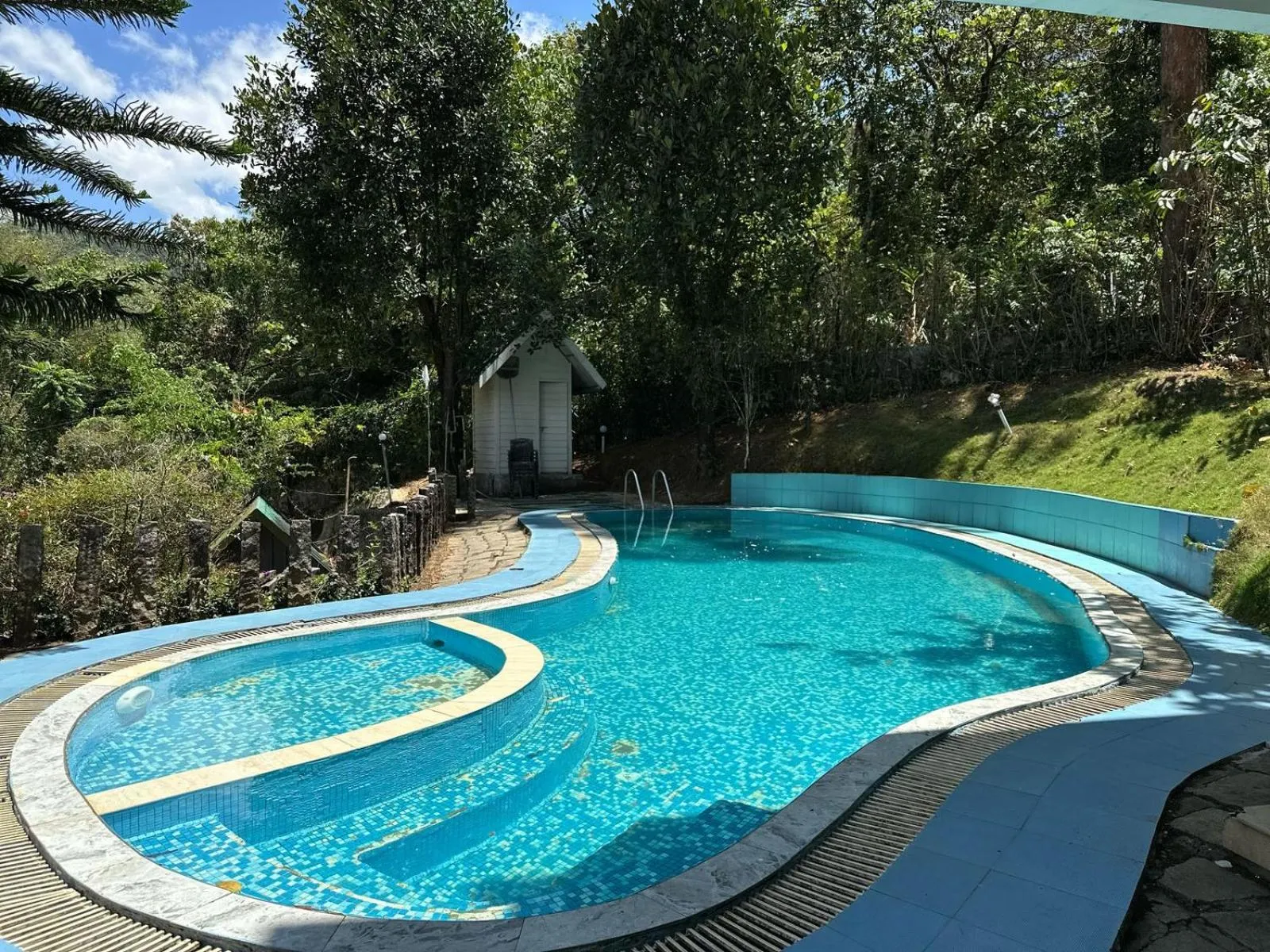Swimming pool in The Heights Munnar