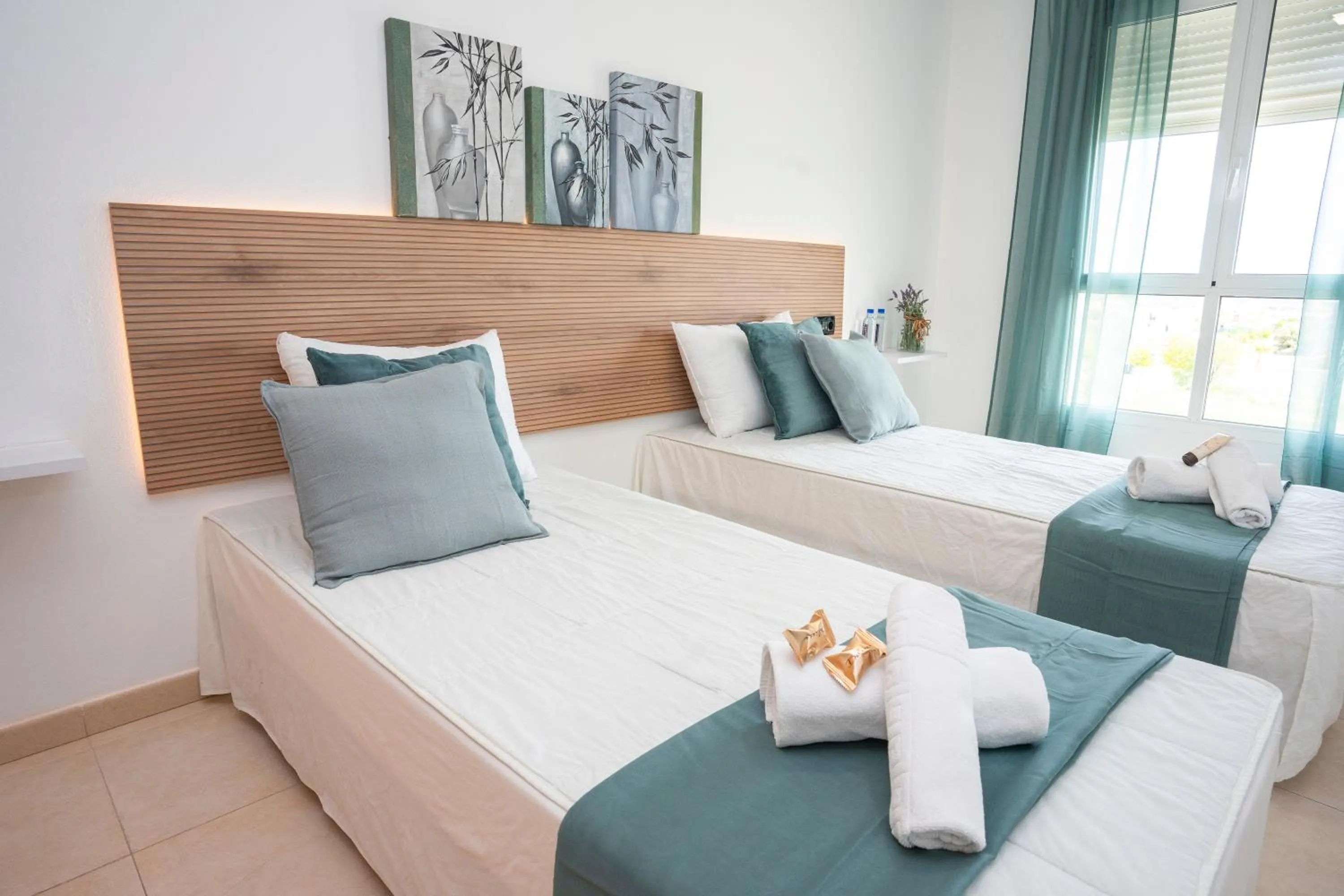 Bed in Hotel Caravaca Resort