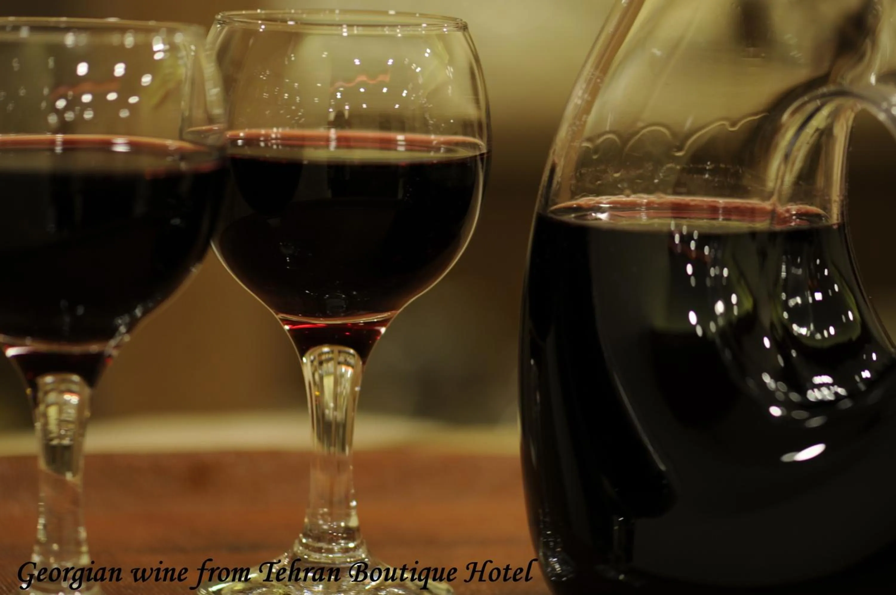 Alcoholic drinks in Tehran Boutique Hotel