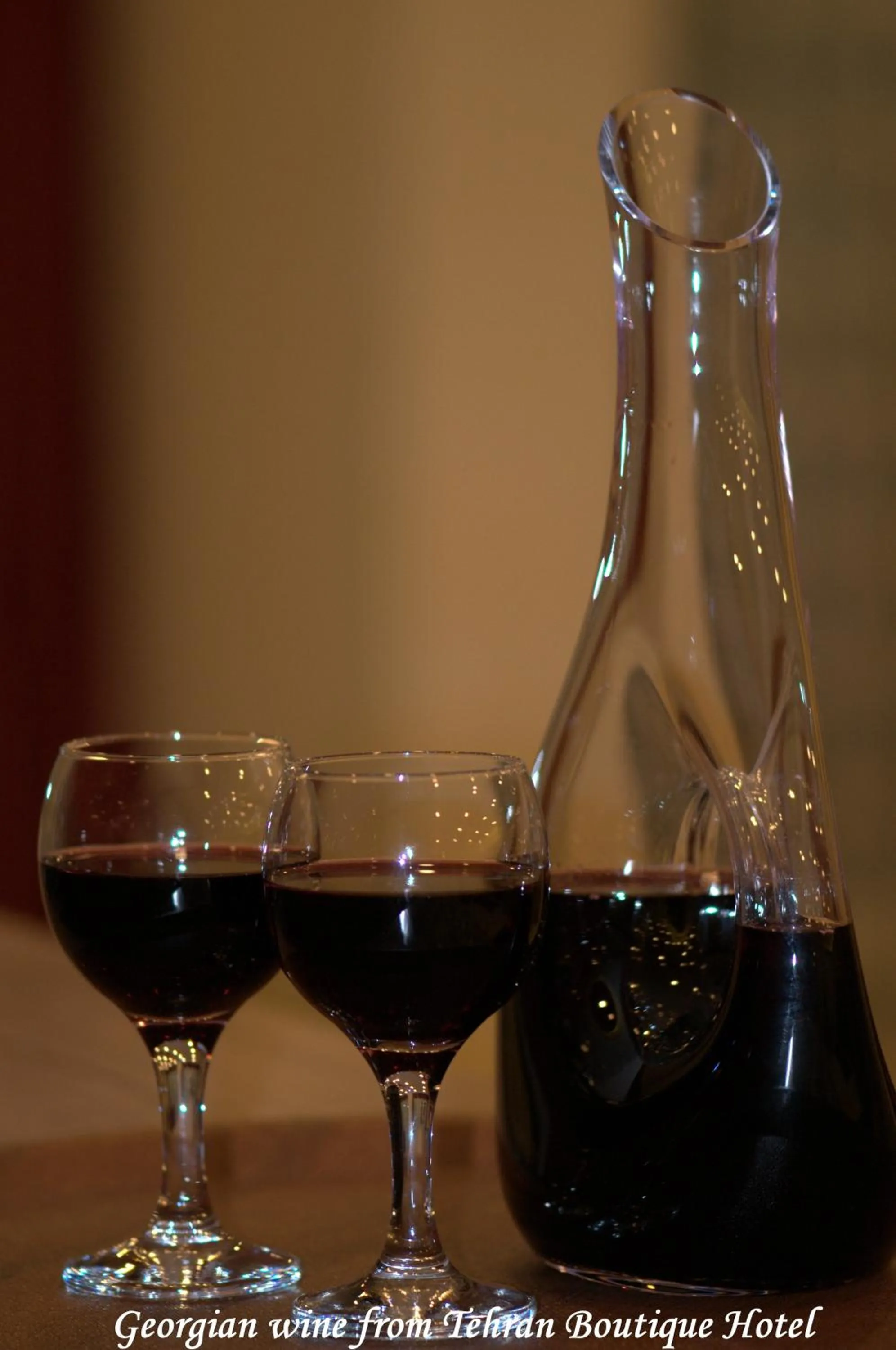 Alcoholic drinks in Tehran Boutique Hotel