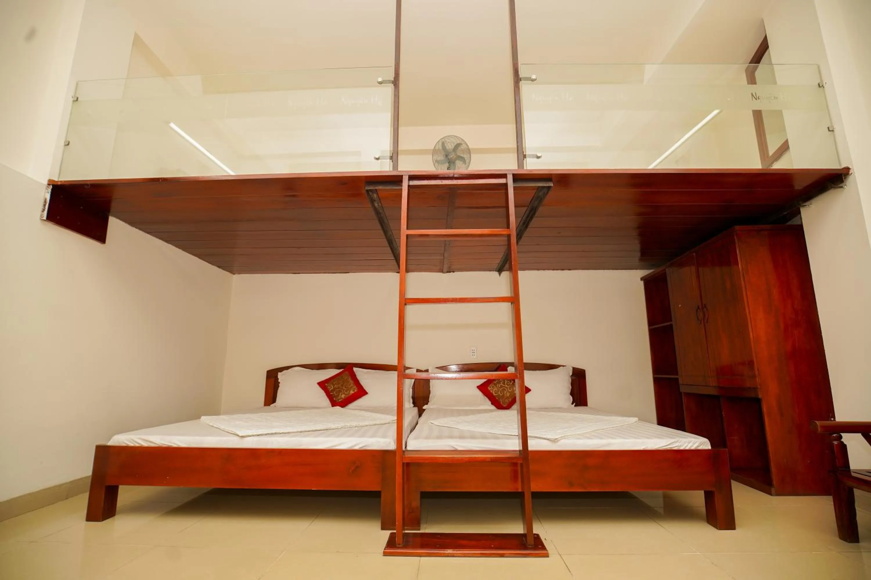 Bed in Nguyen Ha Hotel