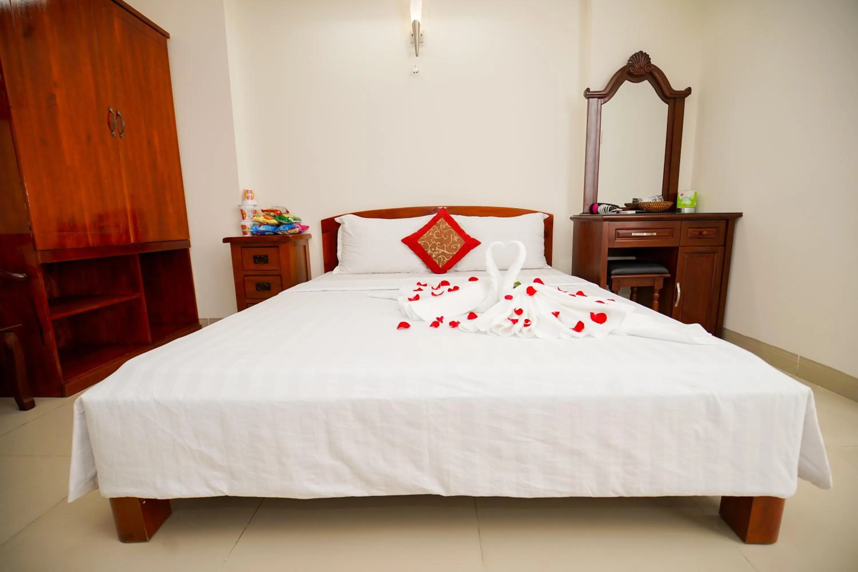 Bed in Nguyen Ha Hotel