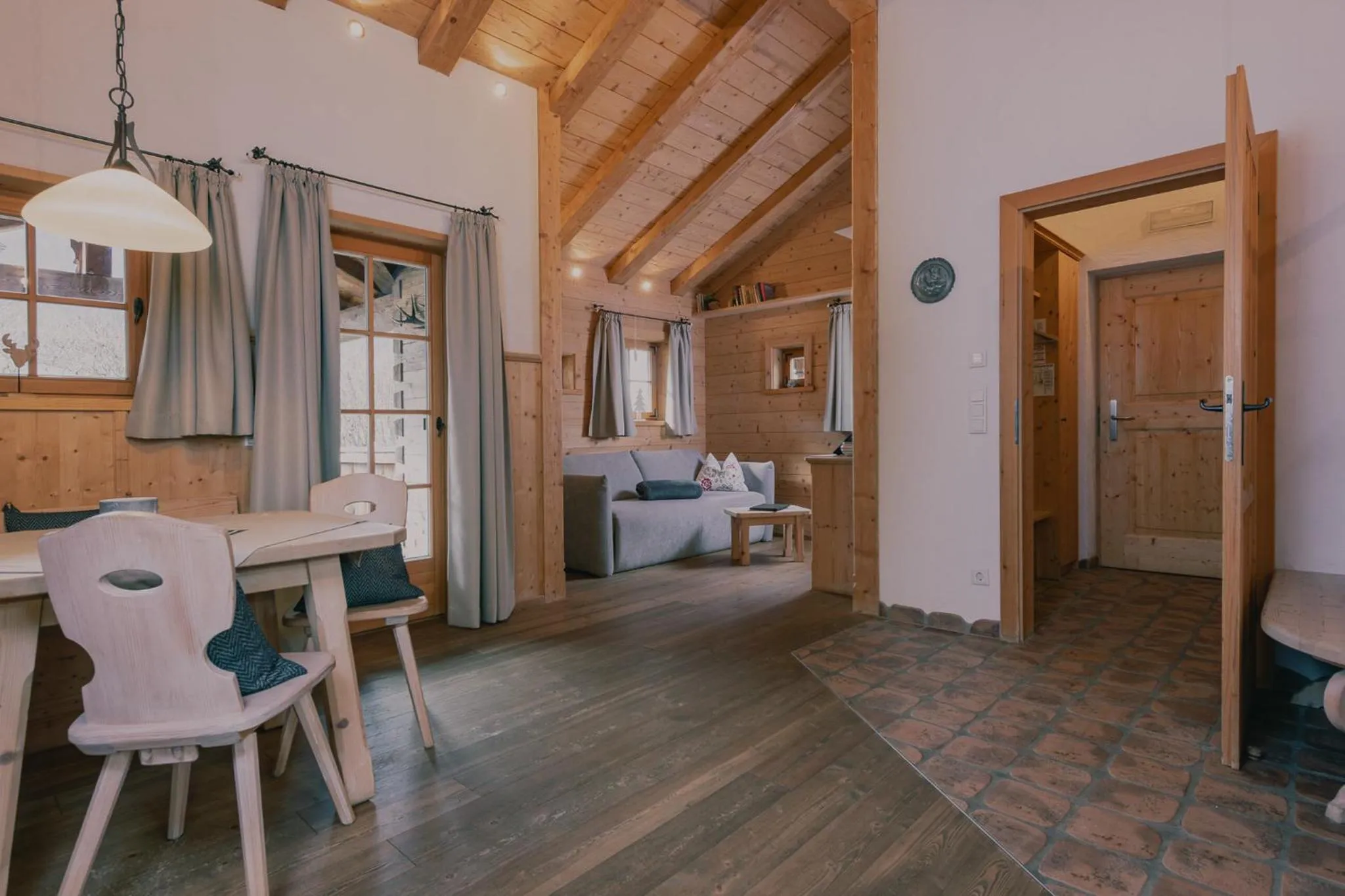 Living room, Bed in Naturresort PURADIES