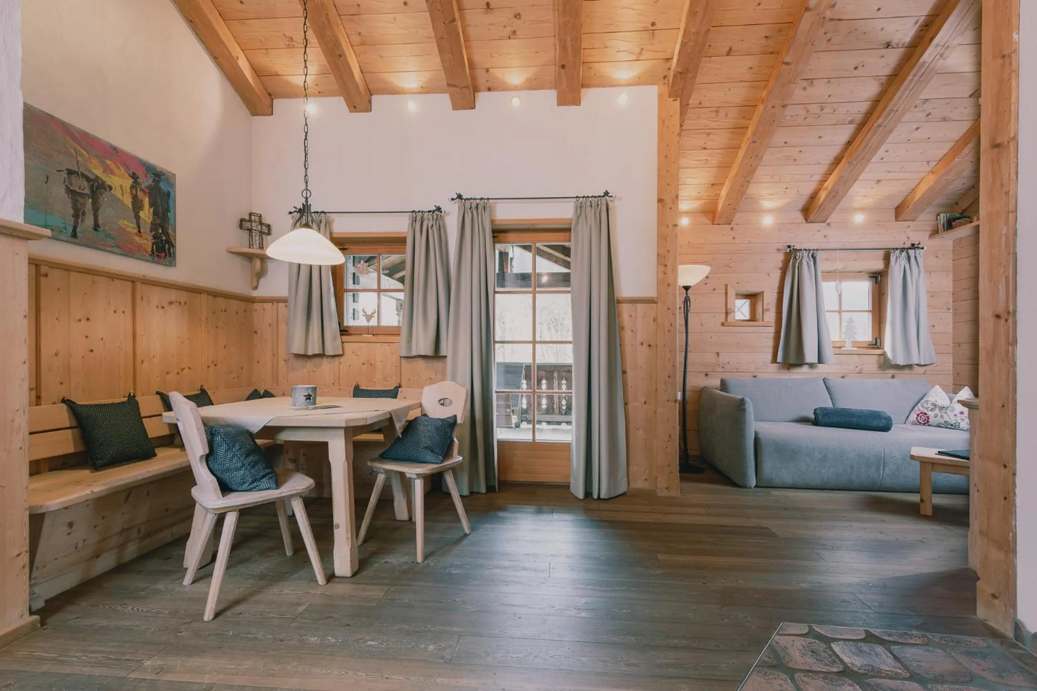 Living room, Bed in Naturresort PURADIES