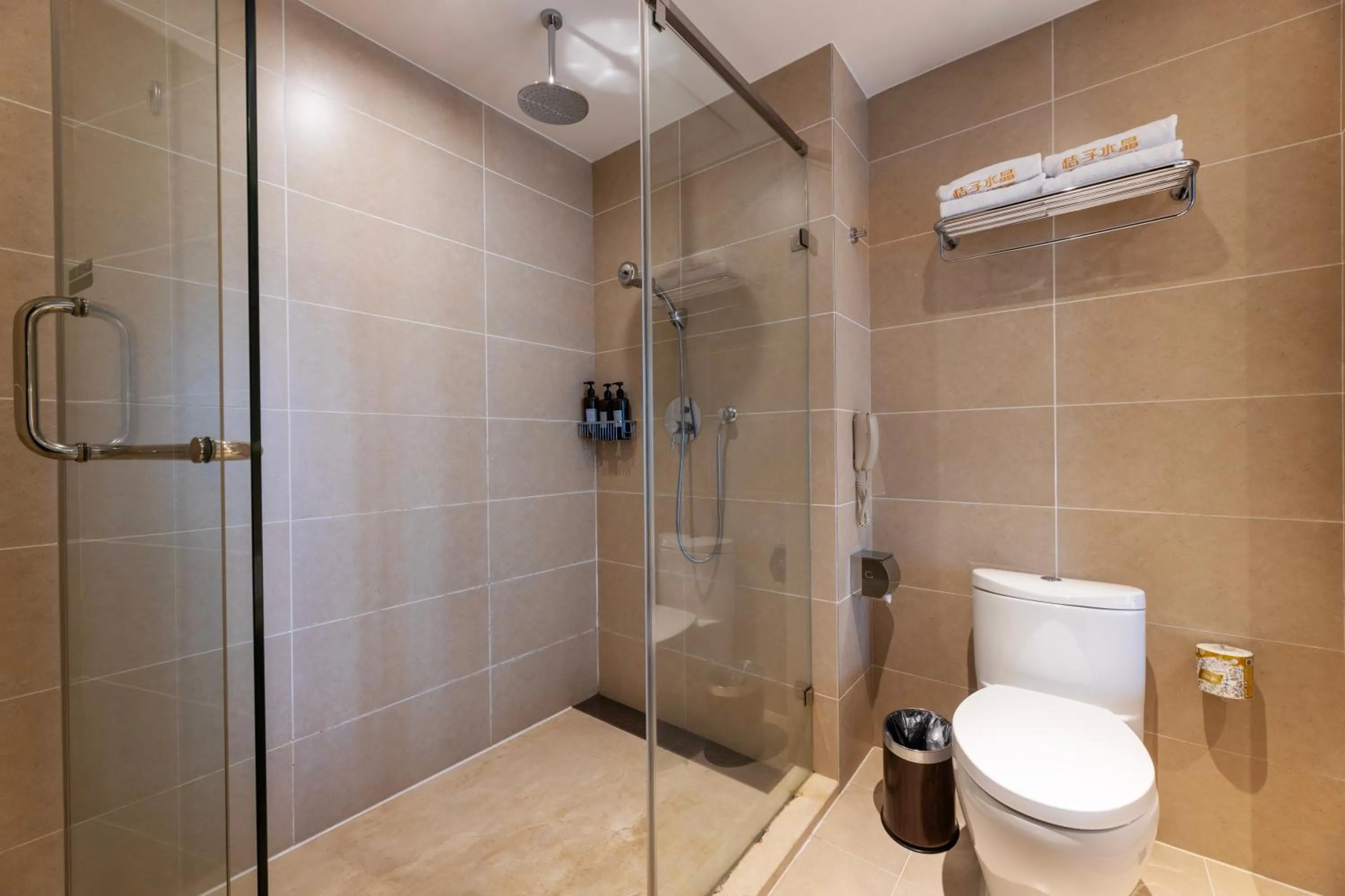 Toilet in Guangzhou Baiyun Airport Orange Crystal Hotel