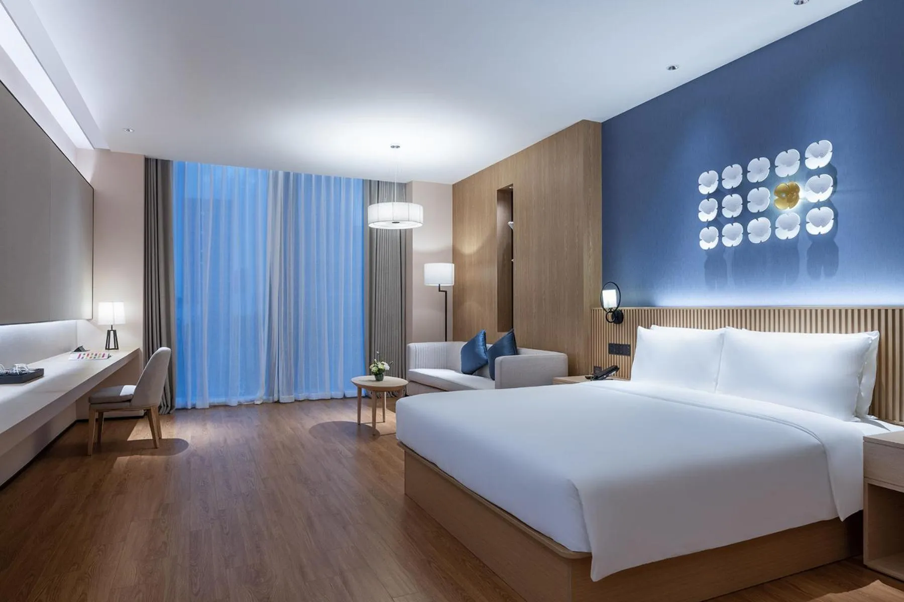 Bed in Orange Crystal Hotel, Nanshan Science and Technology Park, Shenzhen