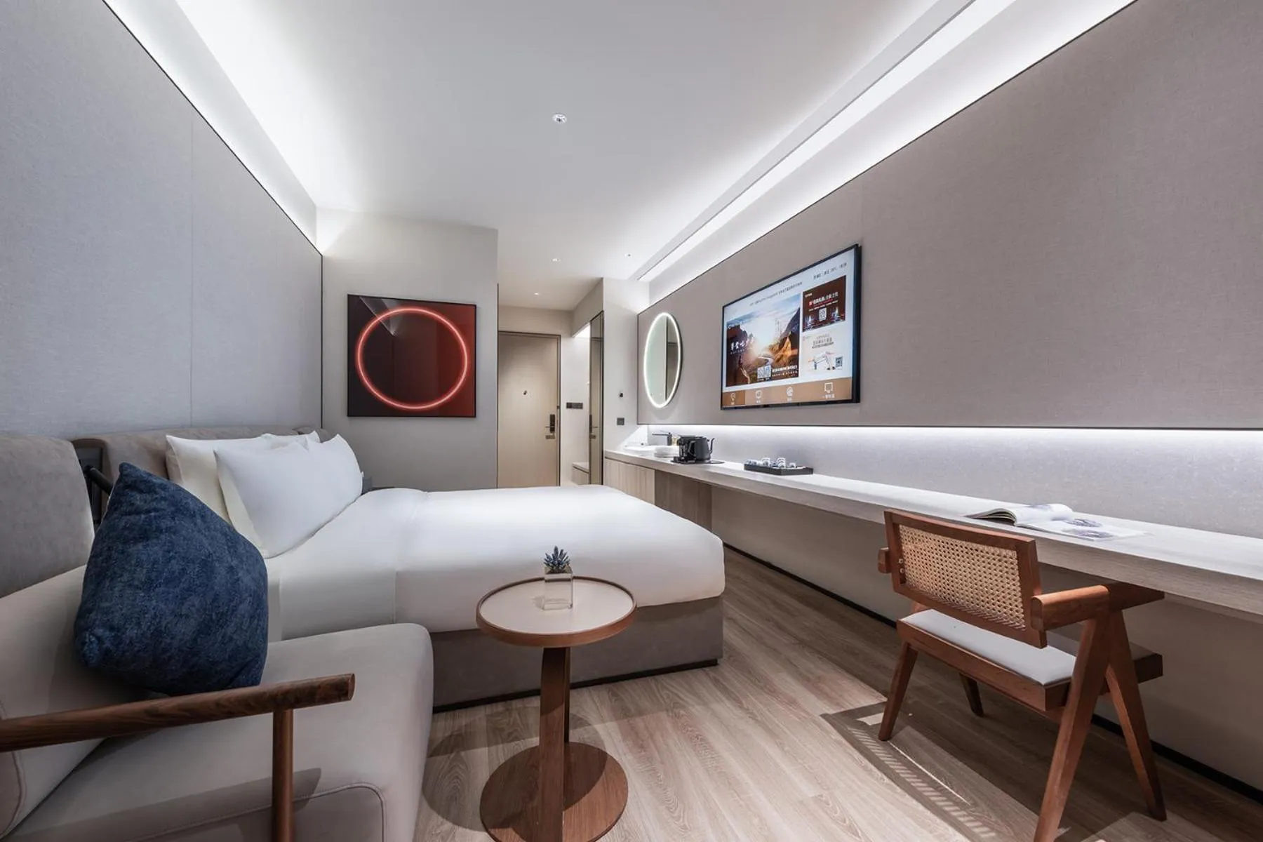 Bed in Orange Crystal Hotel, Nanshan Science and Technology Park, Shenzhen