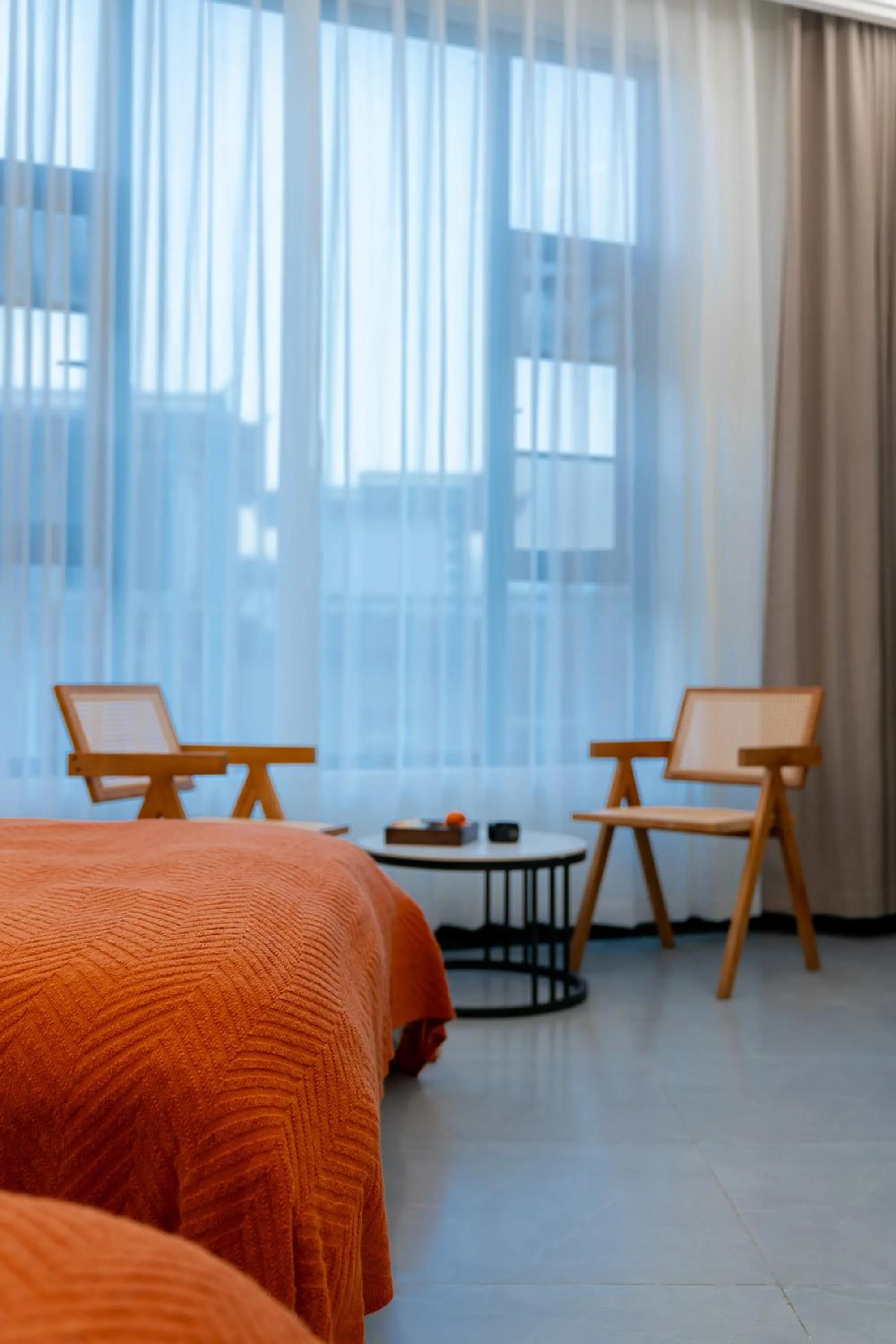 Seating area, Bed in Wuyi Whispering Maple