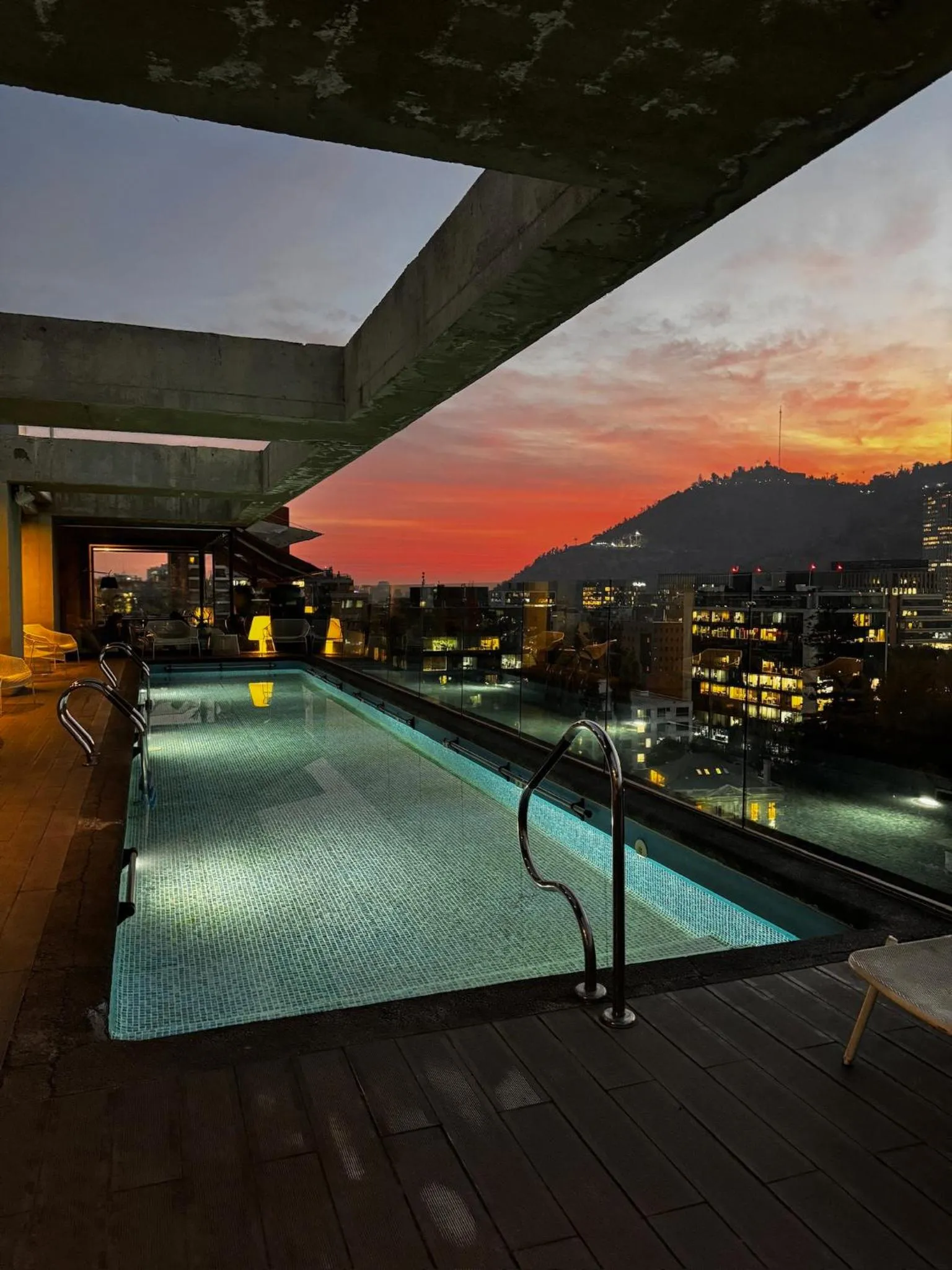 Mountain view in Solace Hotel Santiago