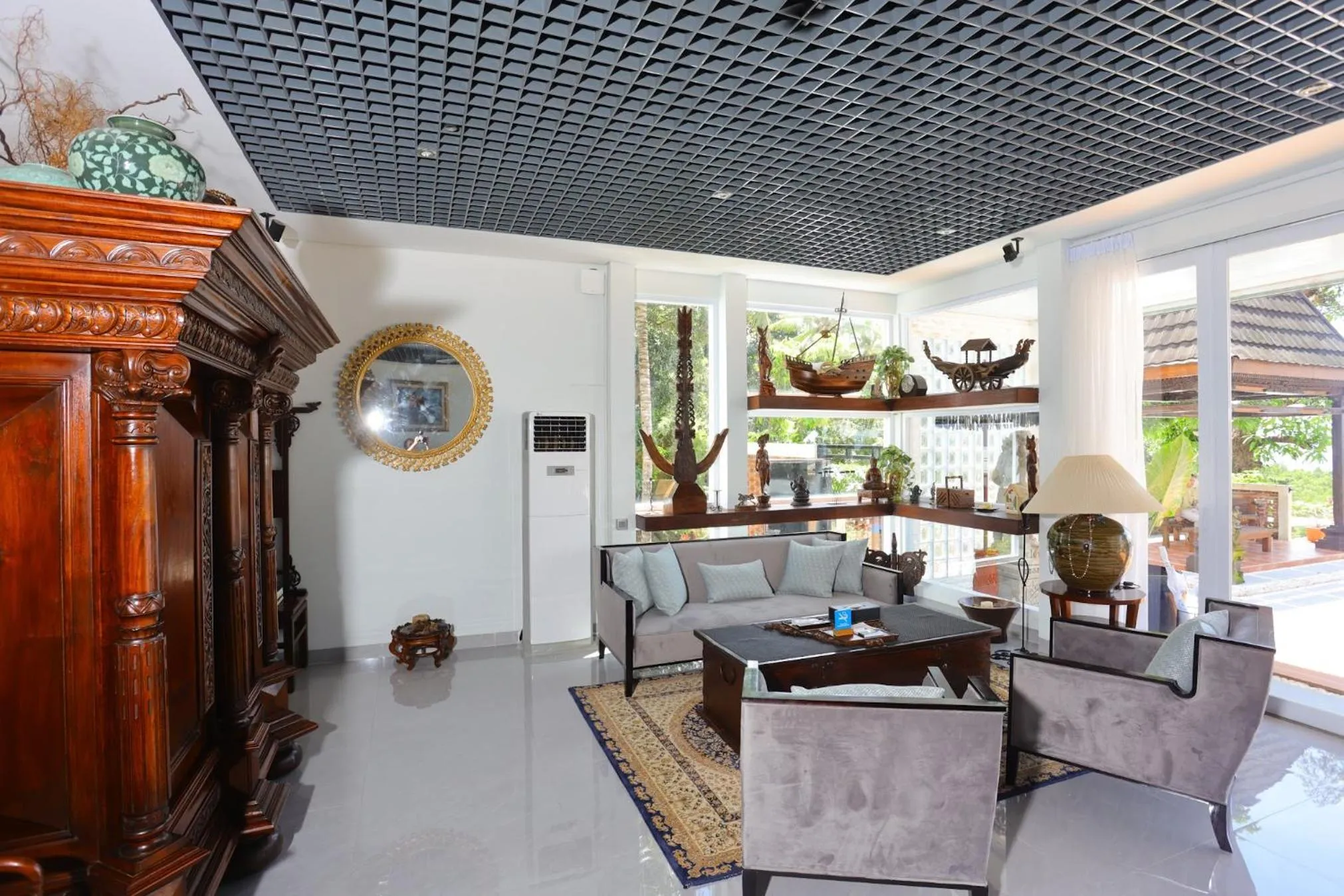 Communal lounge/ TV room in Nayara Villa Desa Budo