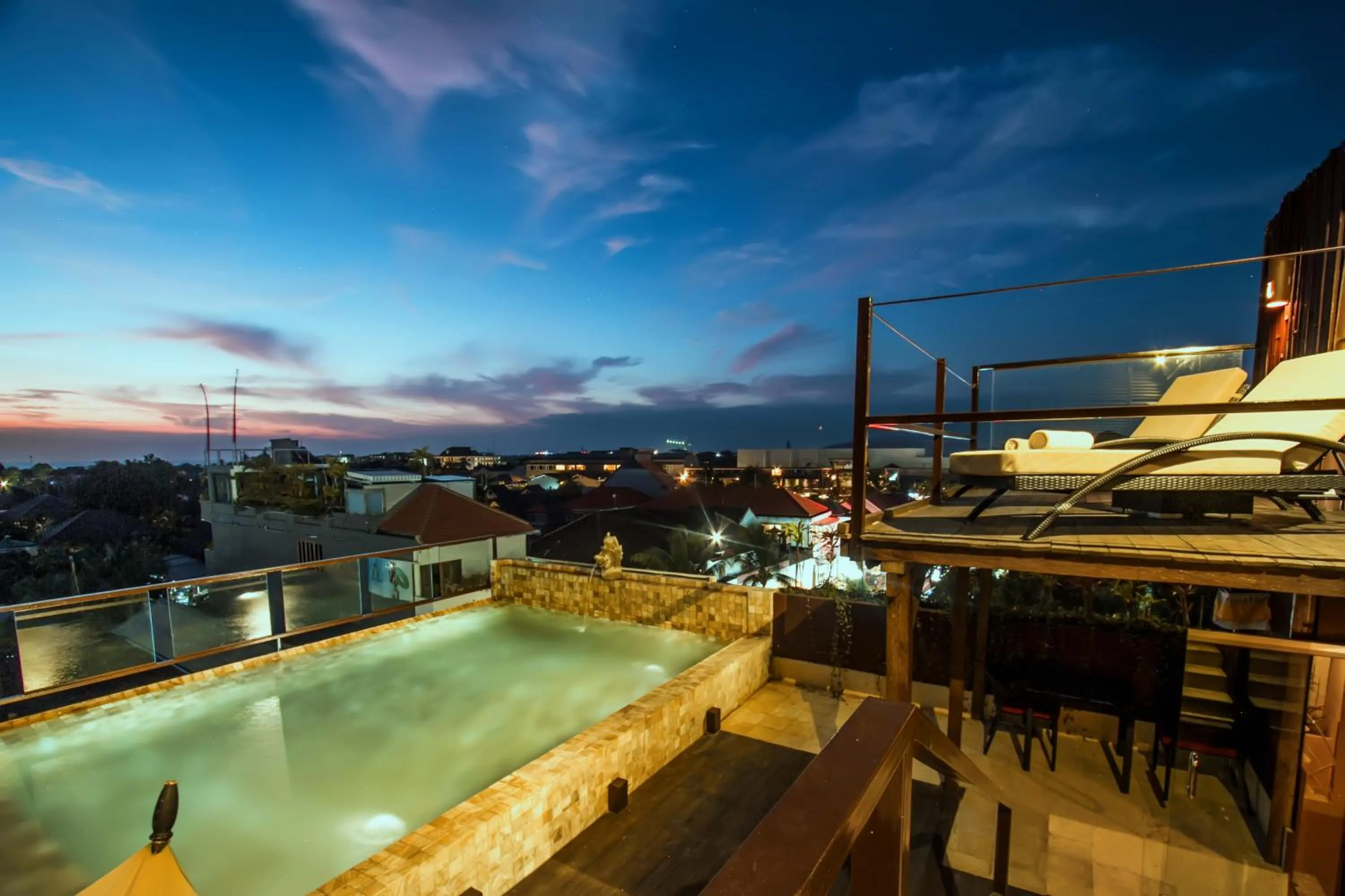 Pool view in Sky Suites