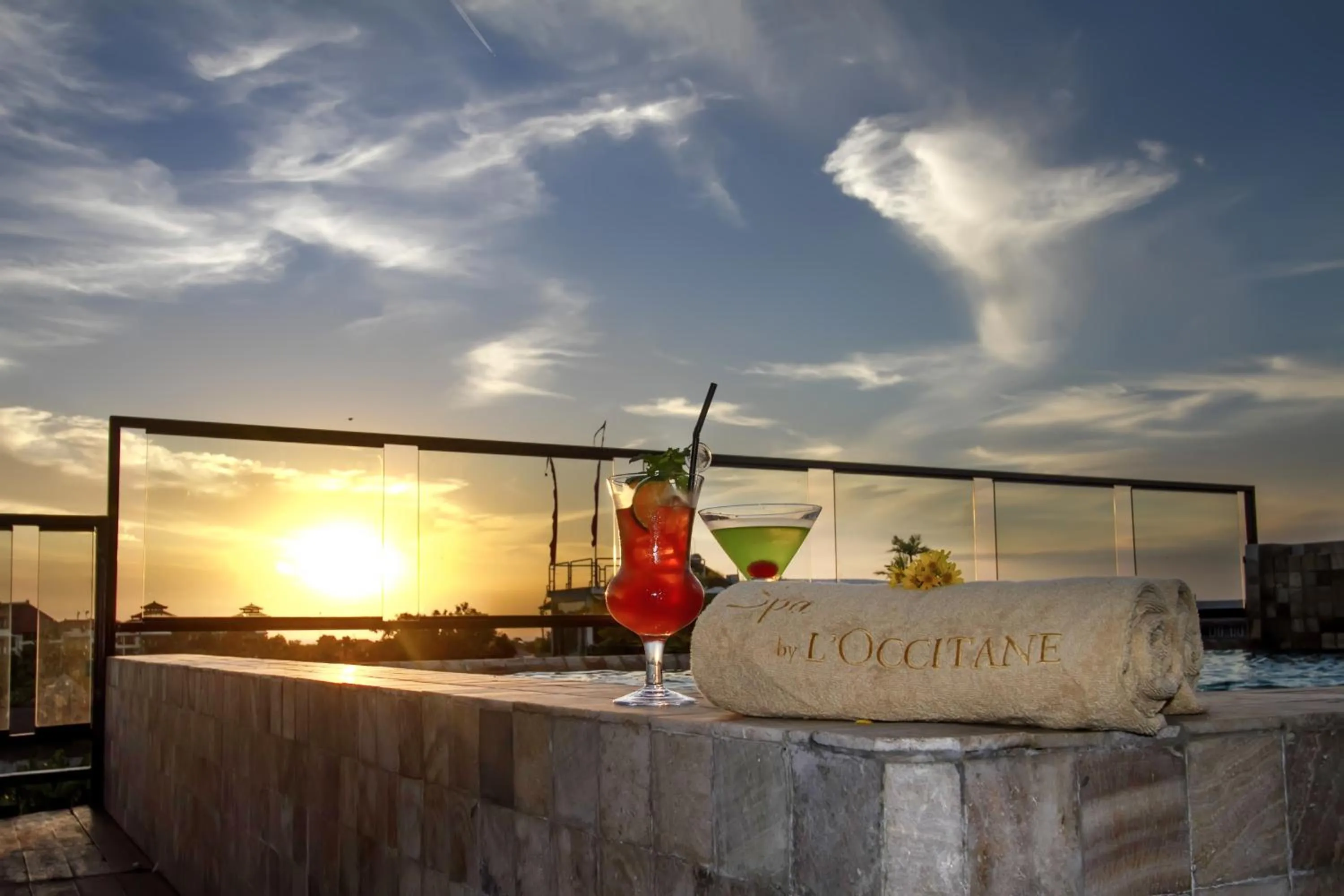 Pool view in Sky Suites