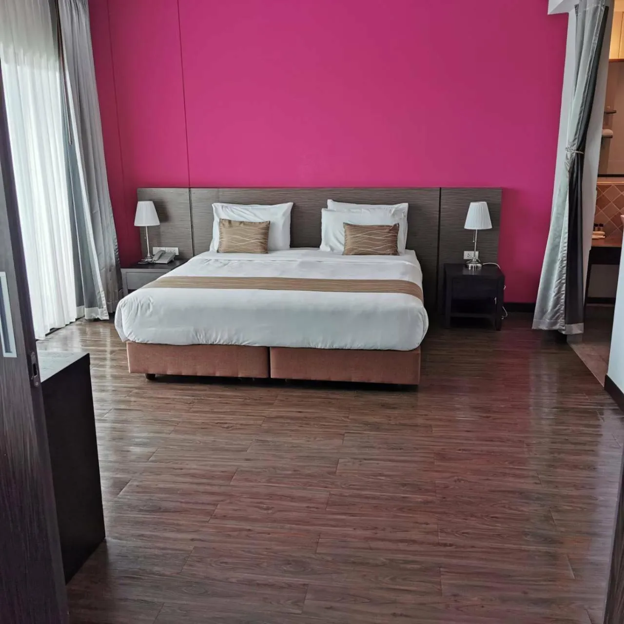 Bed in Coco View Hotel