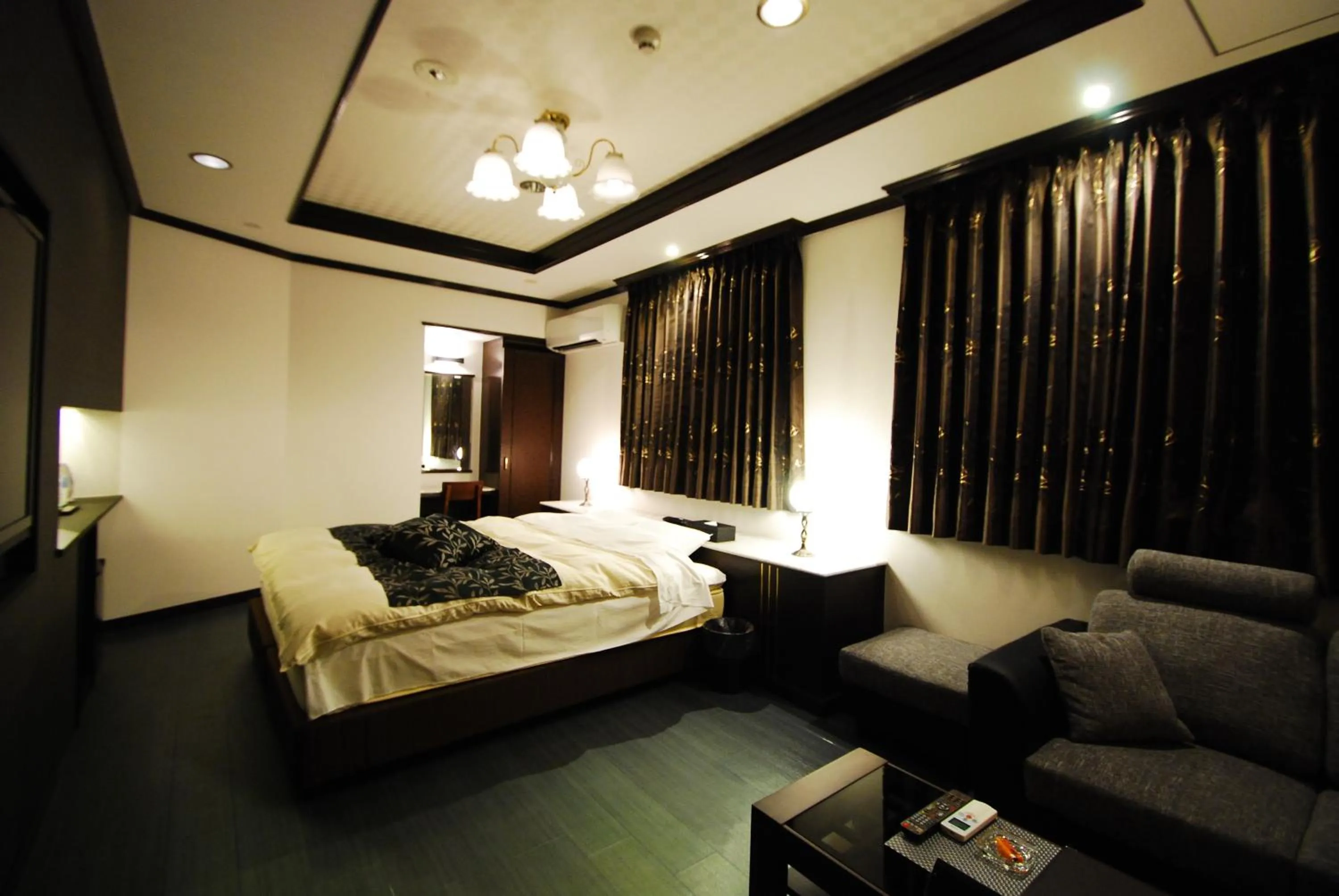 Bed in Hotel Free Style Okayama