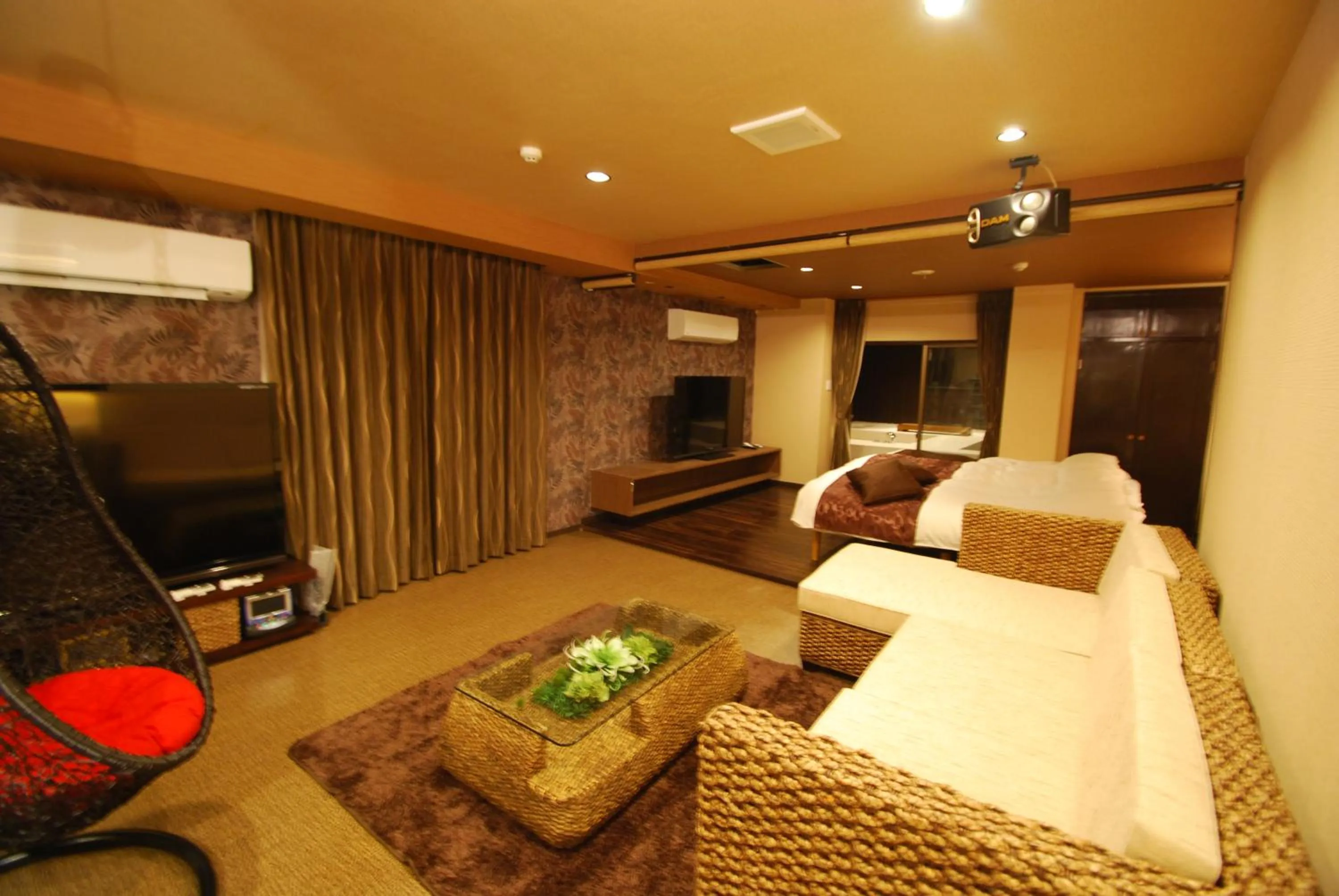 Bed in Hotel Free Style Okayama