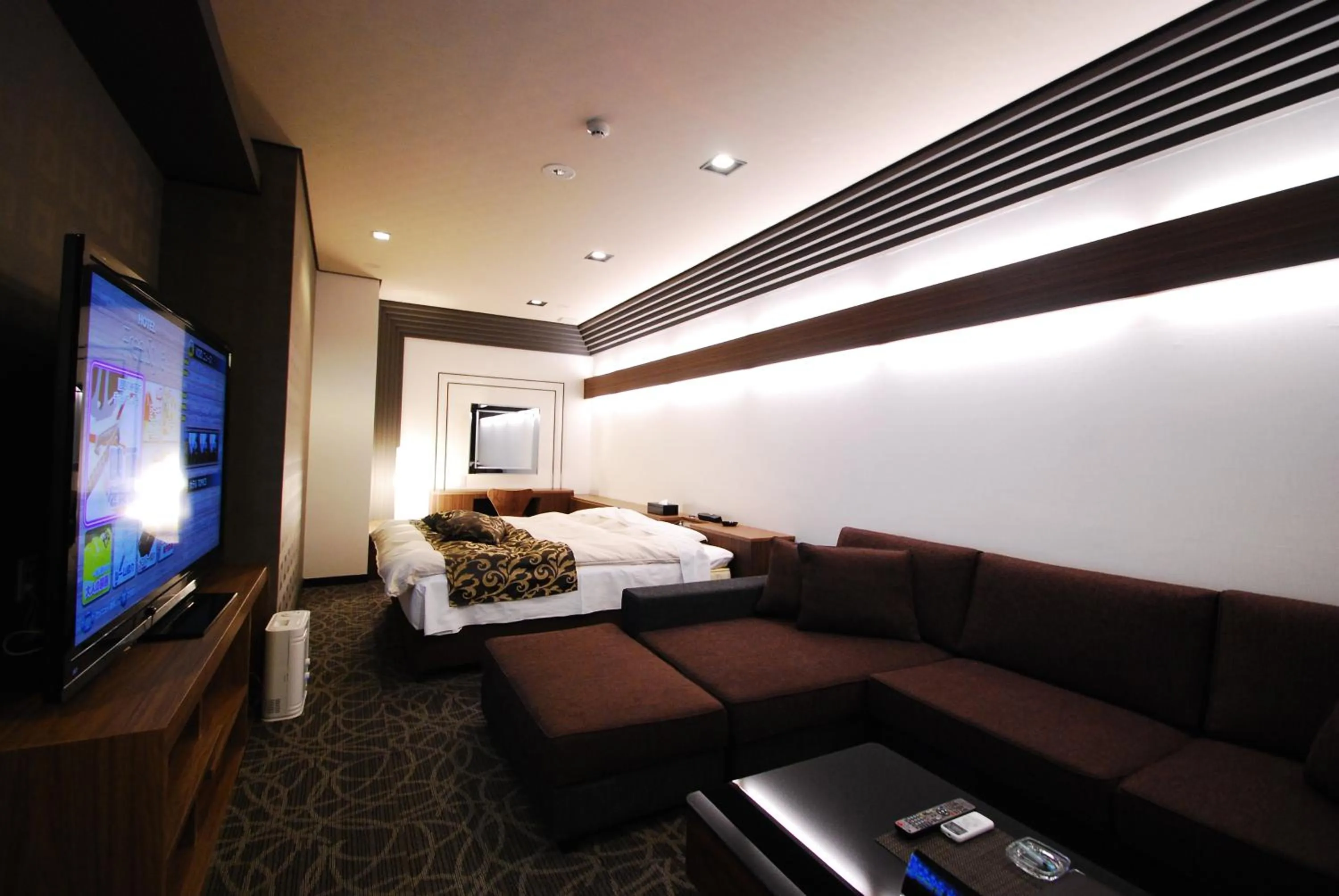 Bed in Hotel Free Style Okayama