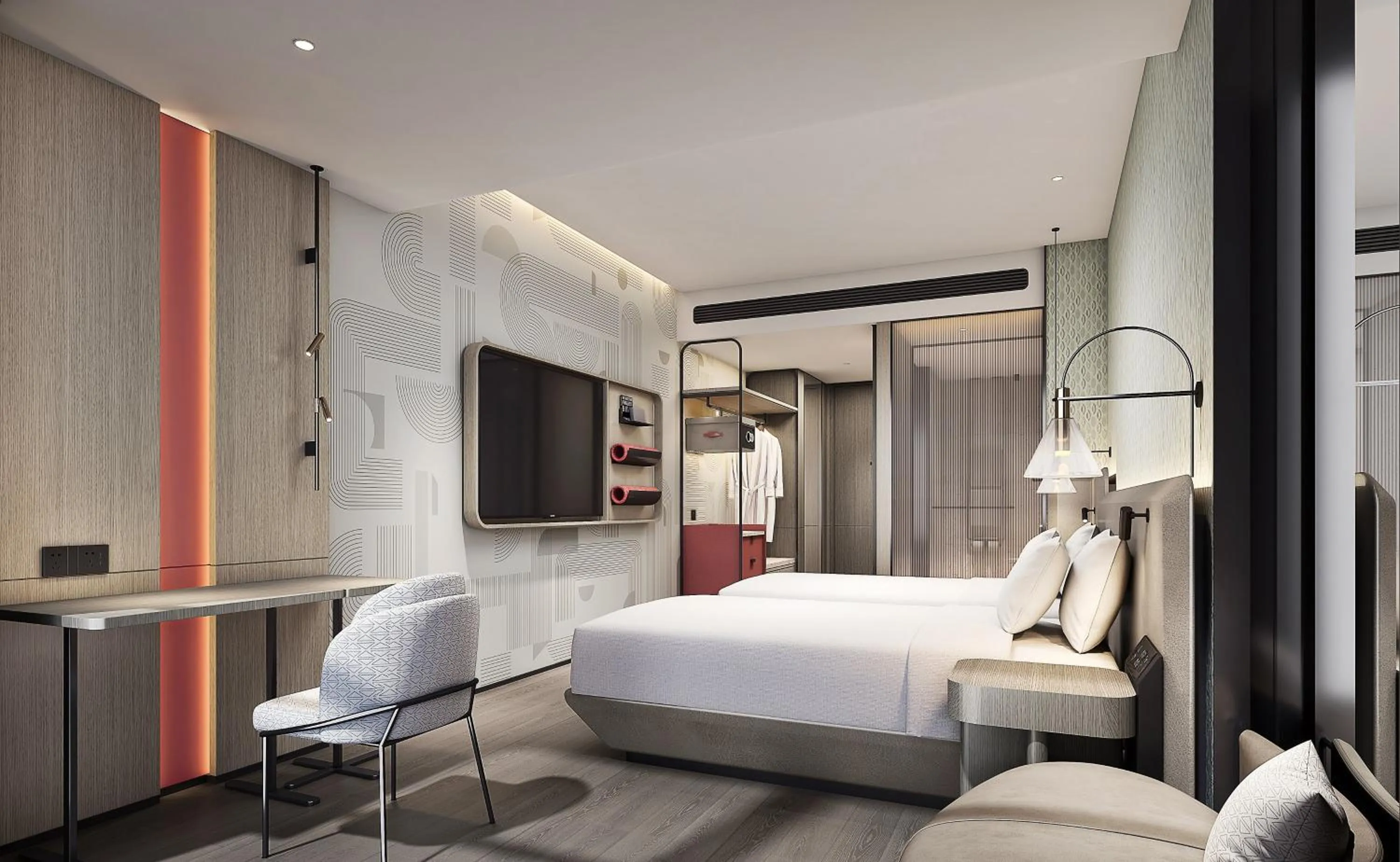 Photo of the whole room, Bed in EVEN Hotel Quanzhou City Center by IHG