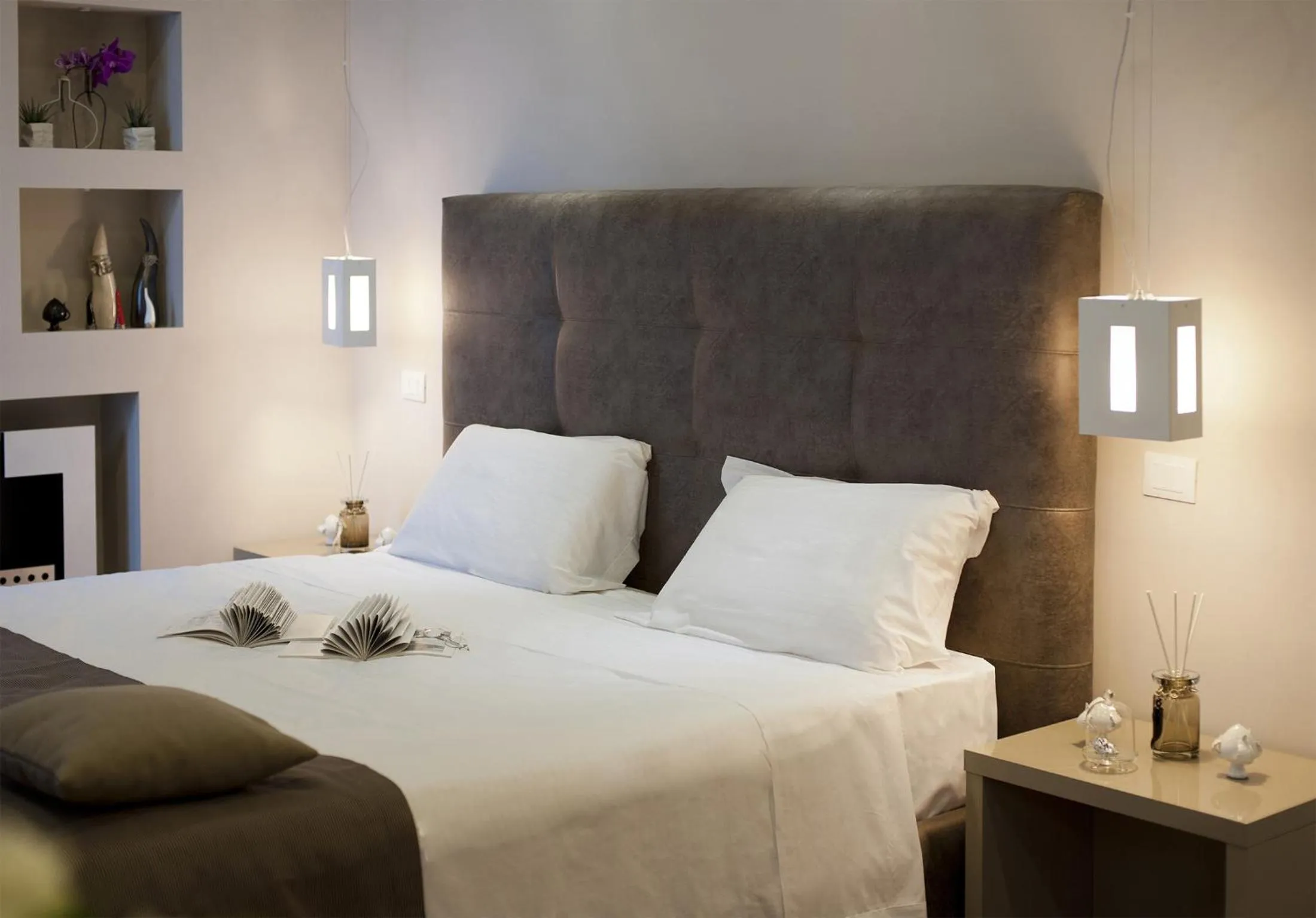 Bed in Terrazza Marco Antonio Luxury Suite