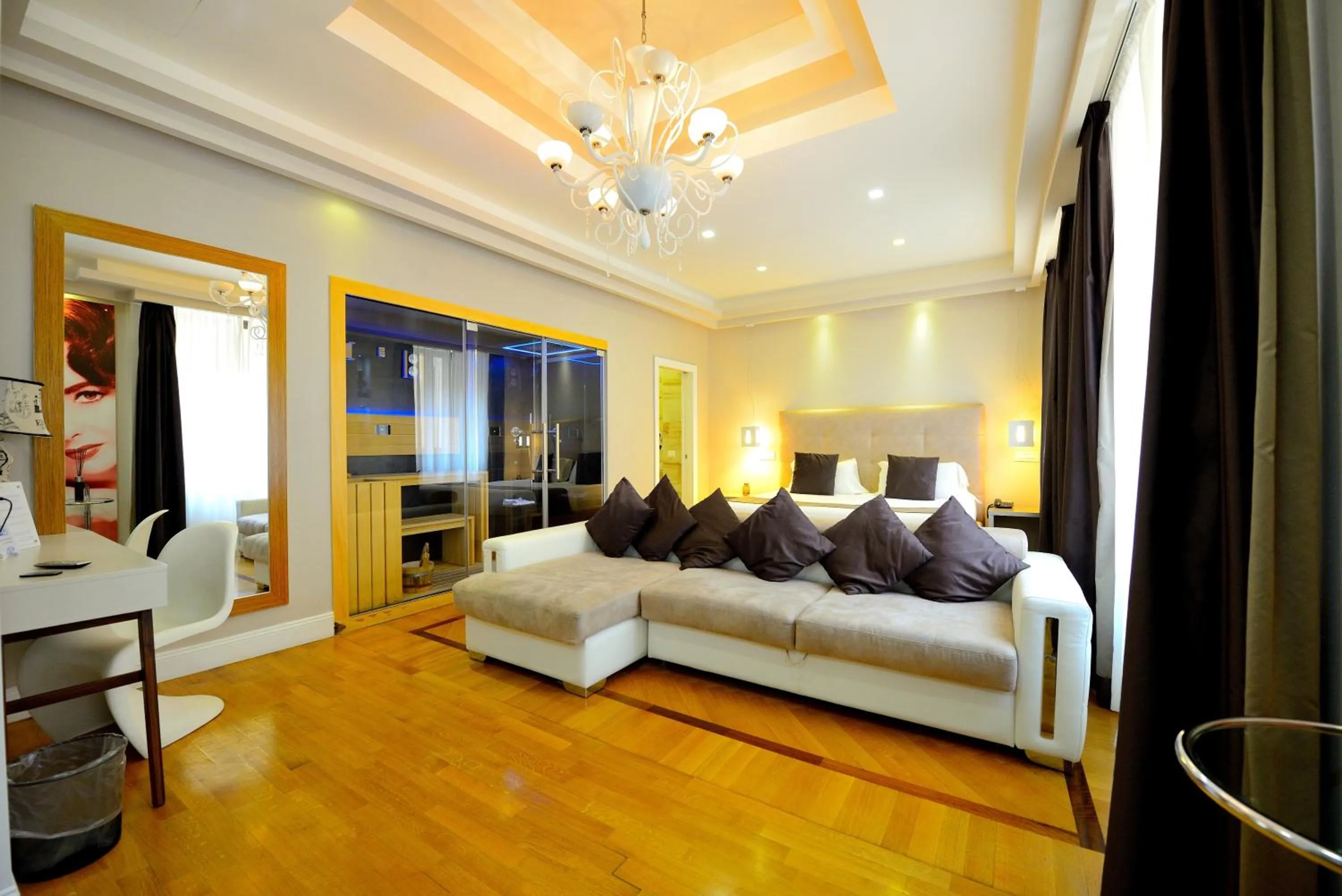 Bed in Terrazza Marco Antonio Luxury Suite