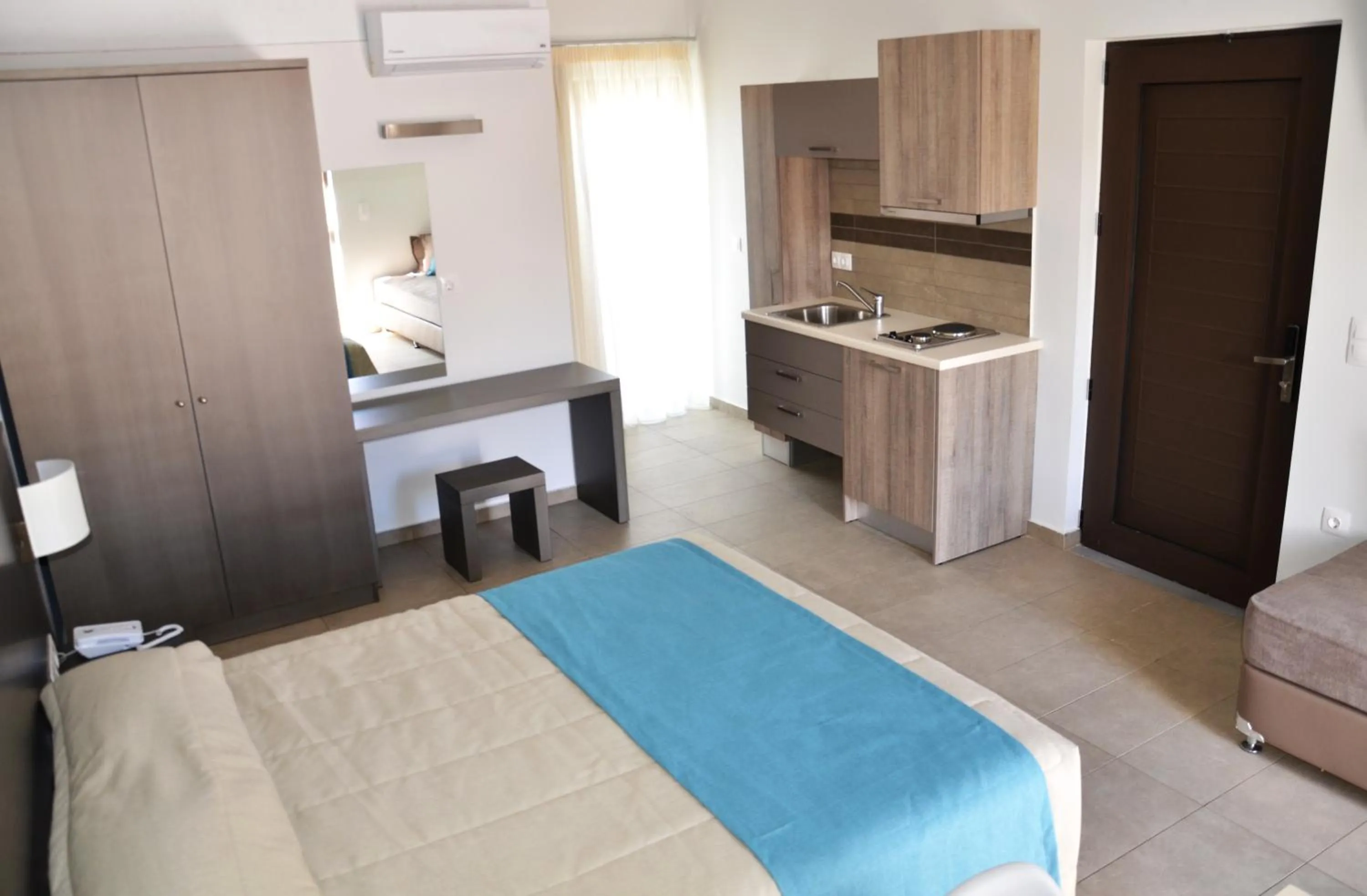 Bed in Ledra Maleme Hotel