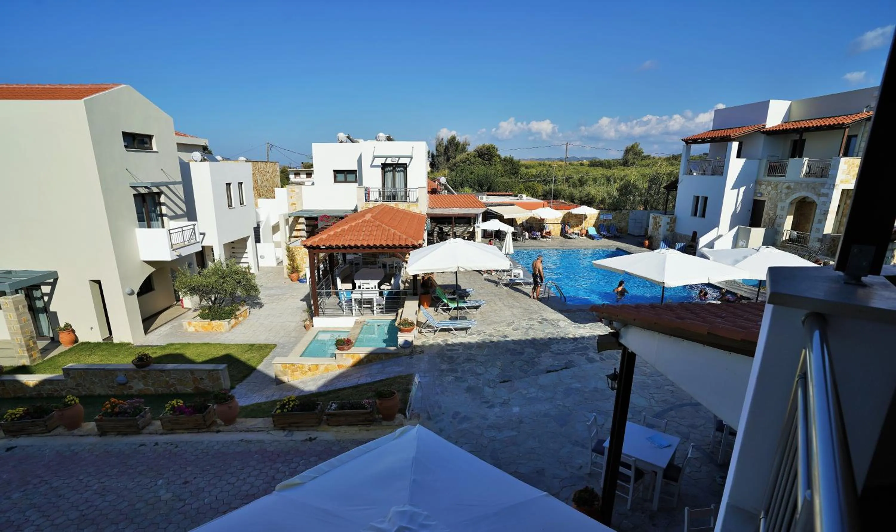 Pool view in Ledra Maleme Hotel