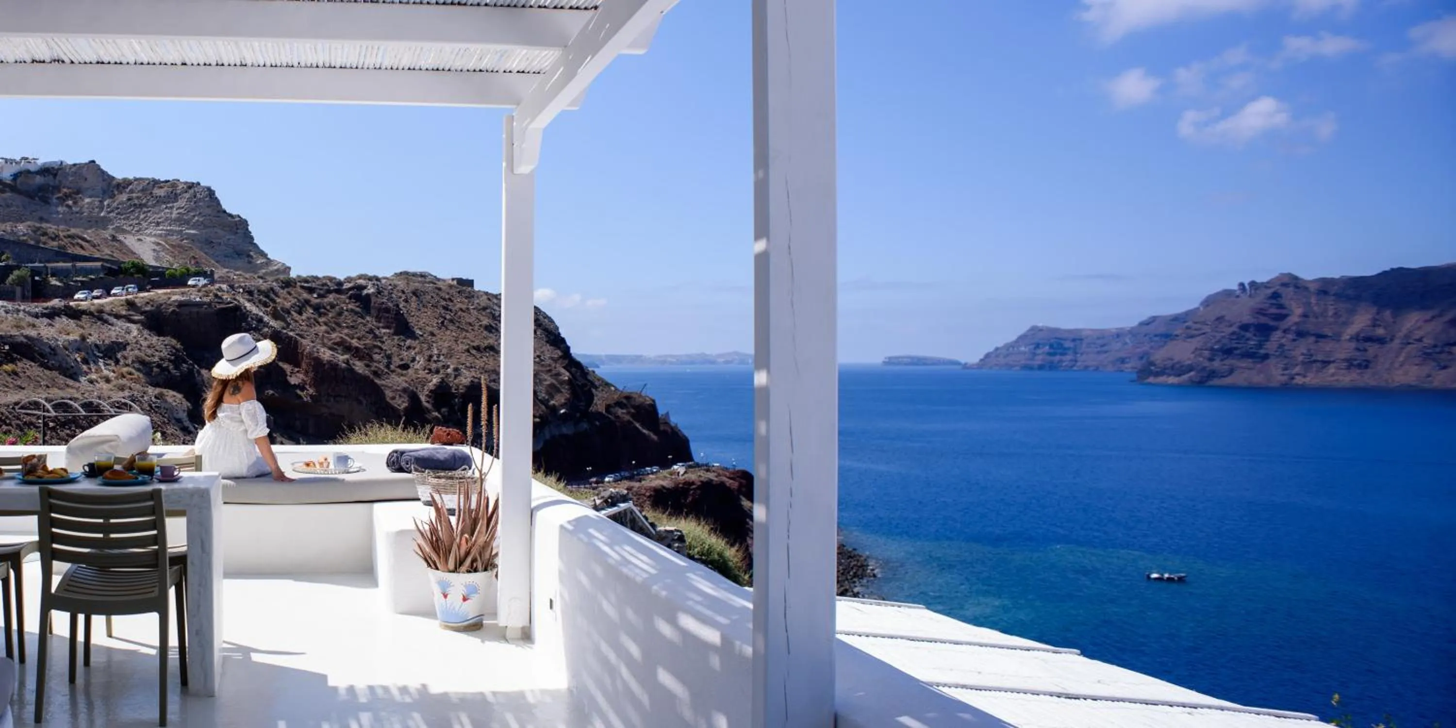 View (from property/room) in Ode Villa Oia Caldera & Sunset View