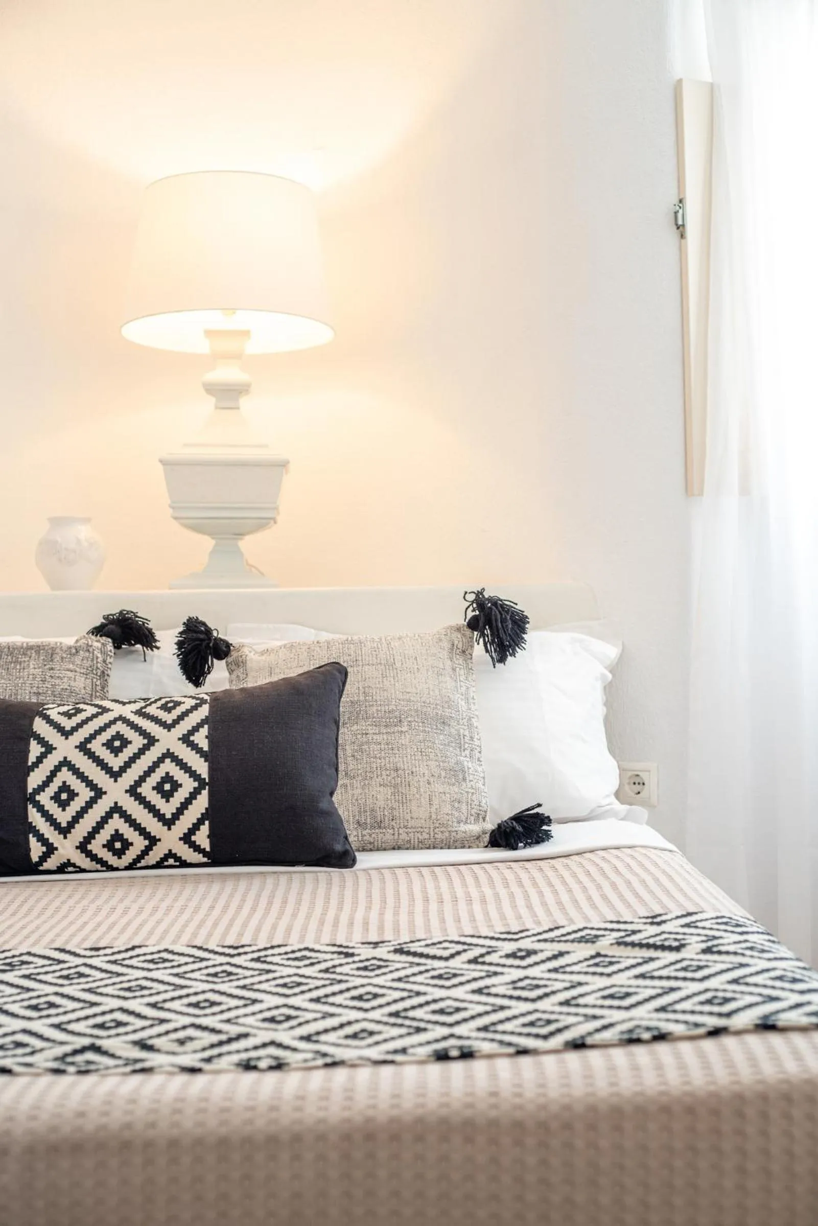 Bedroom, Bed in Ode Villa Oia Caldera & Sunset View
