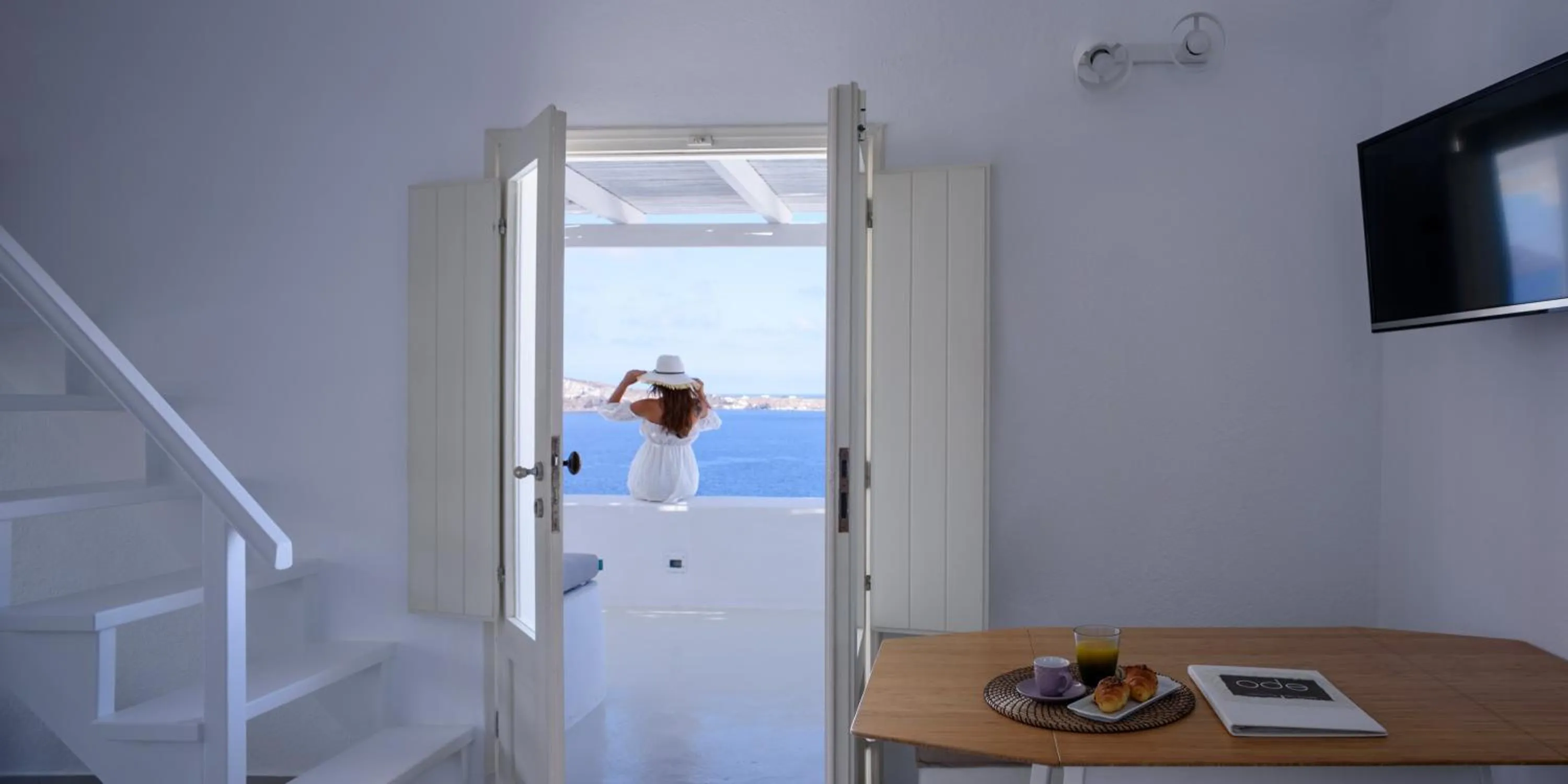 View (from property/room) in Ode Villa Oia Caldera & Sunset View