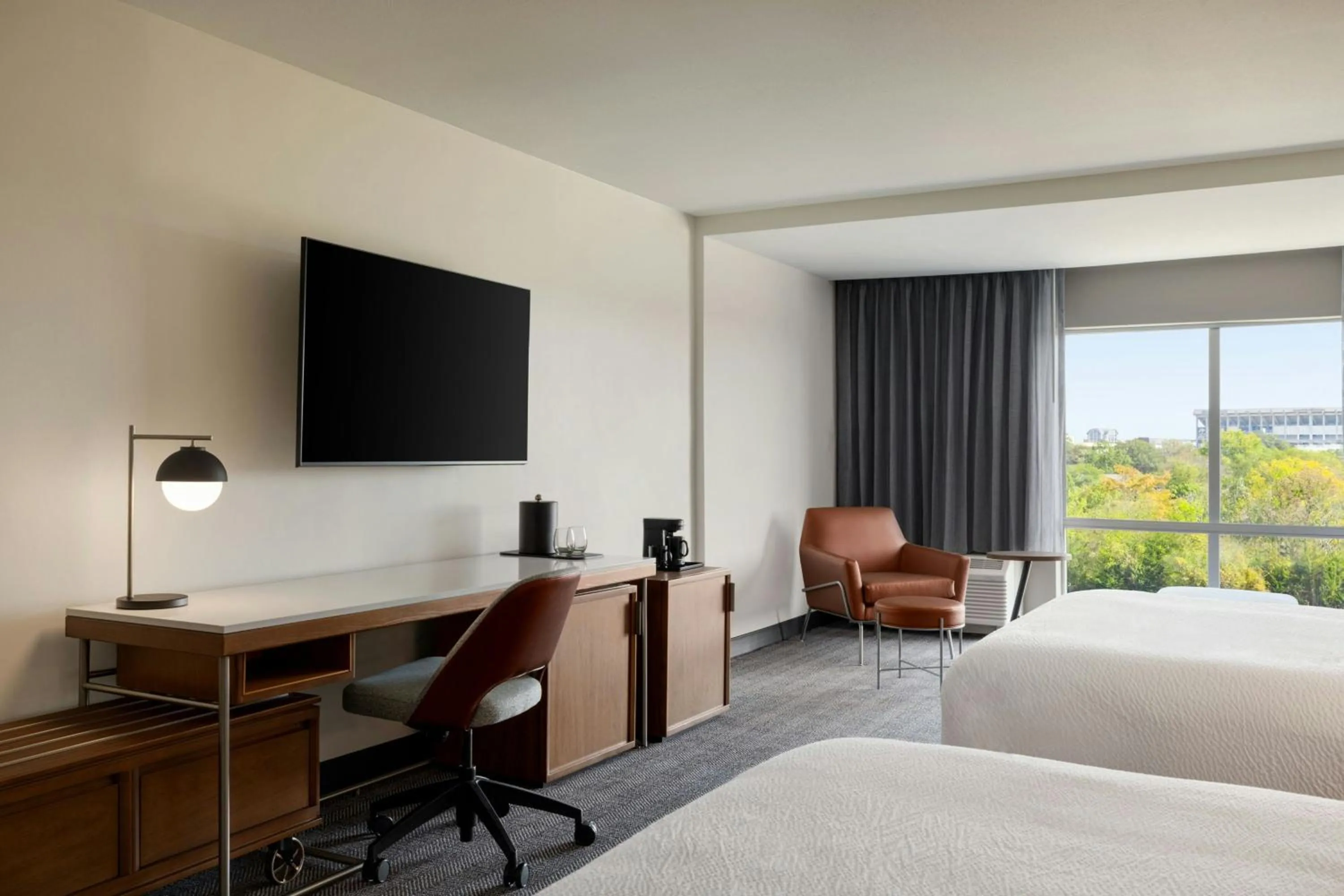 Photo of the whole room, Bed in Courtyard by Marriott Starkville MSU at The Mill Conference Center