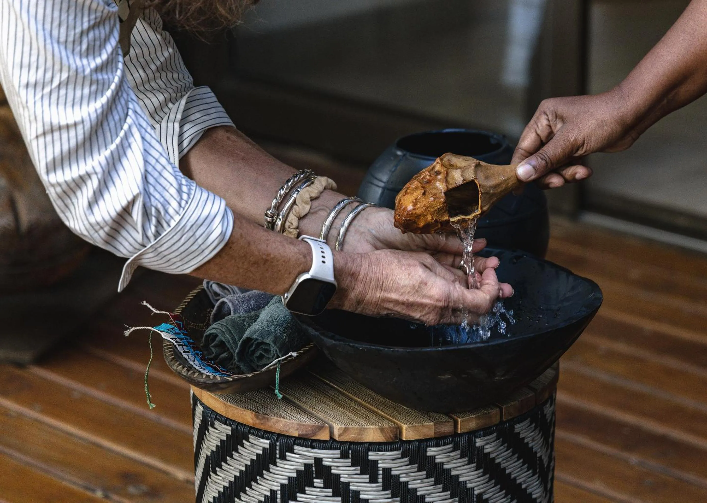 People in Malkoha Lake St Lucia