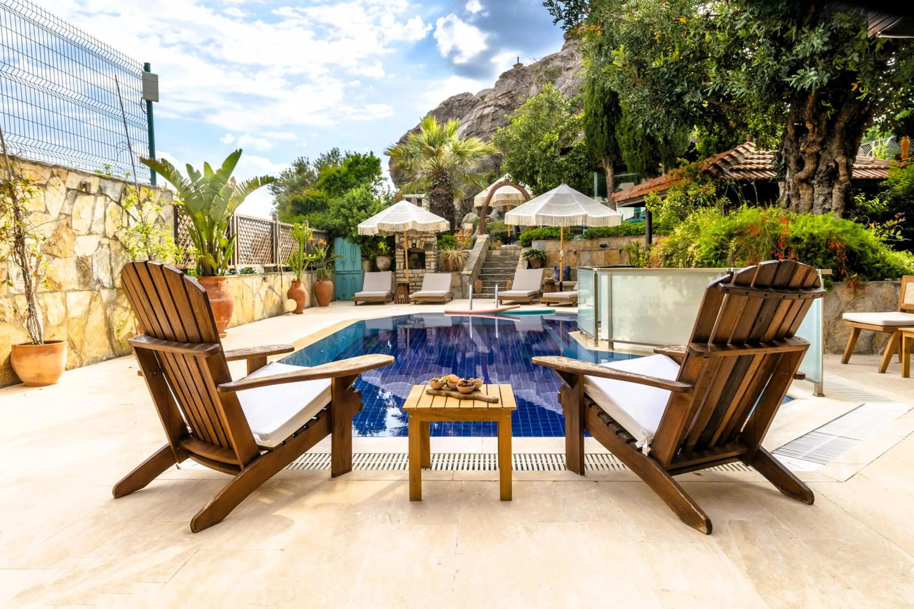 Patio in The Aegean Gate Hotel