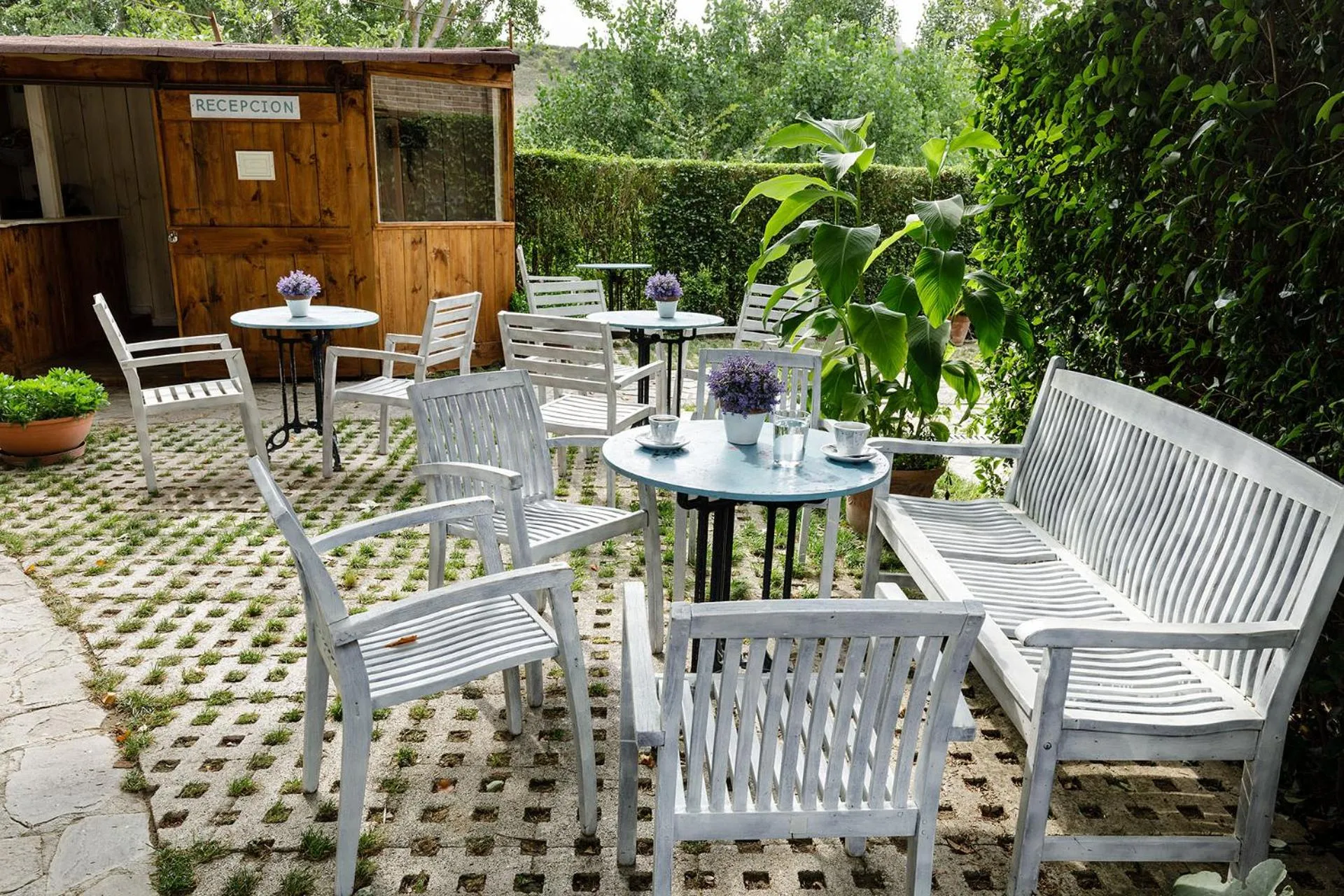 Lobby or reception in Albergue Jakue
