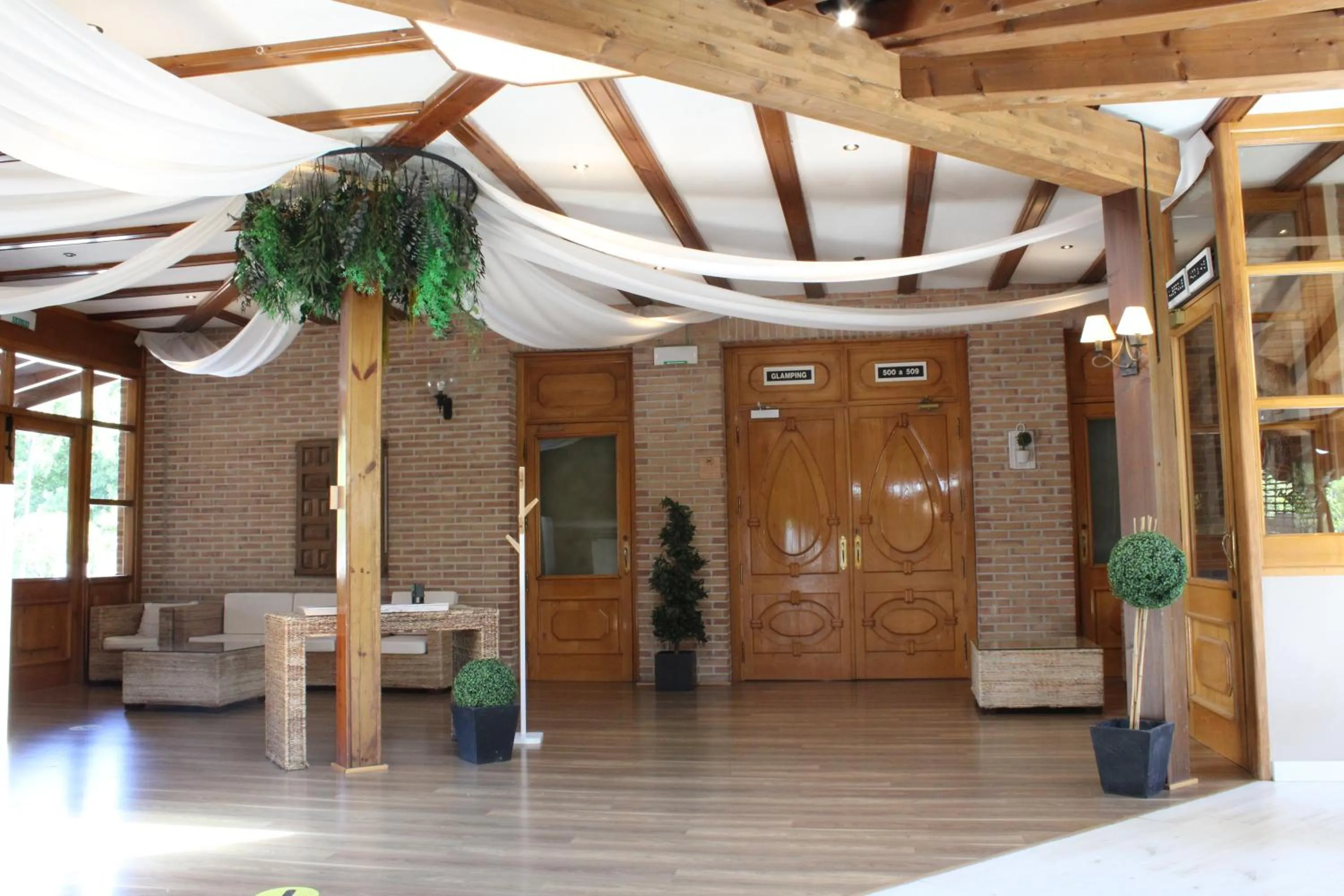 Lobby or reception in Albergue Jakue