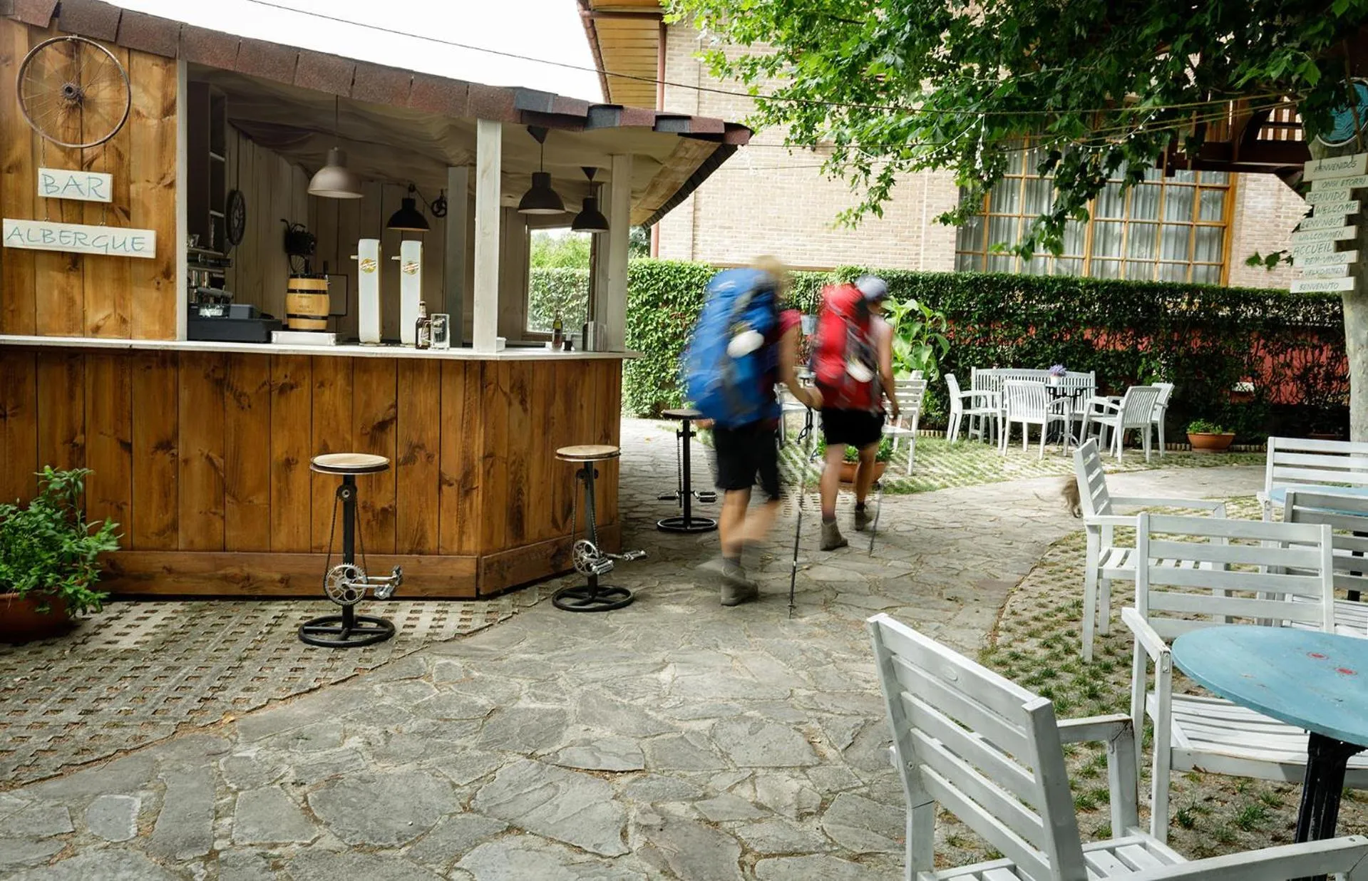 Facade/entrance in Albergue Jakue