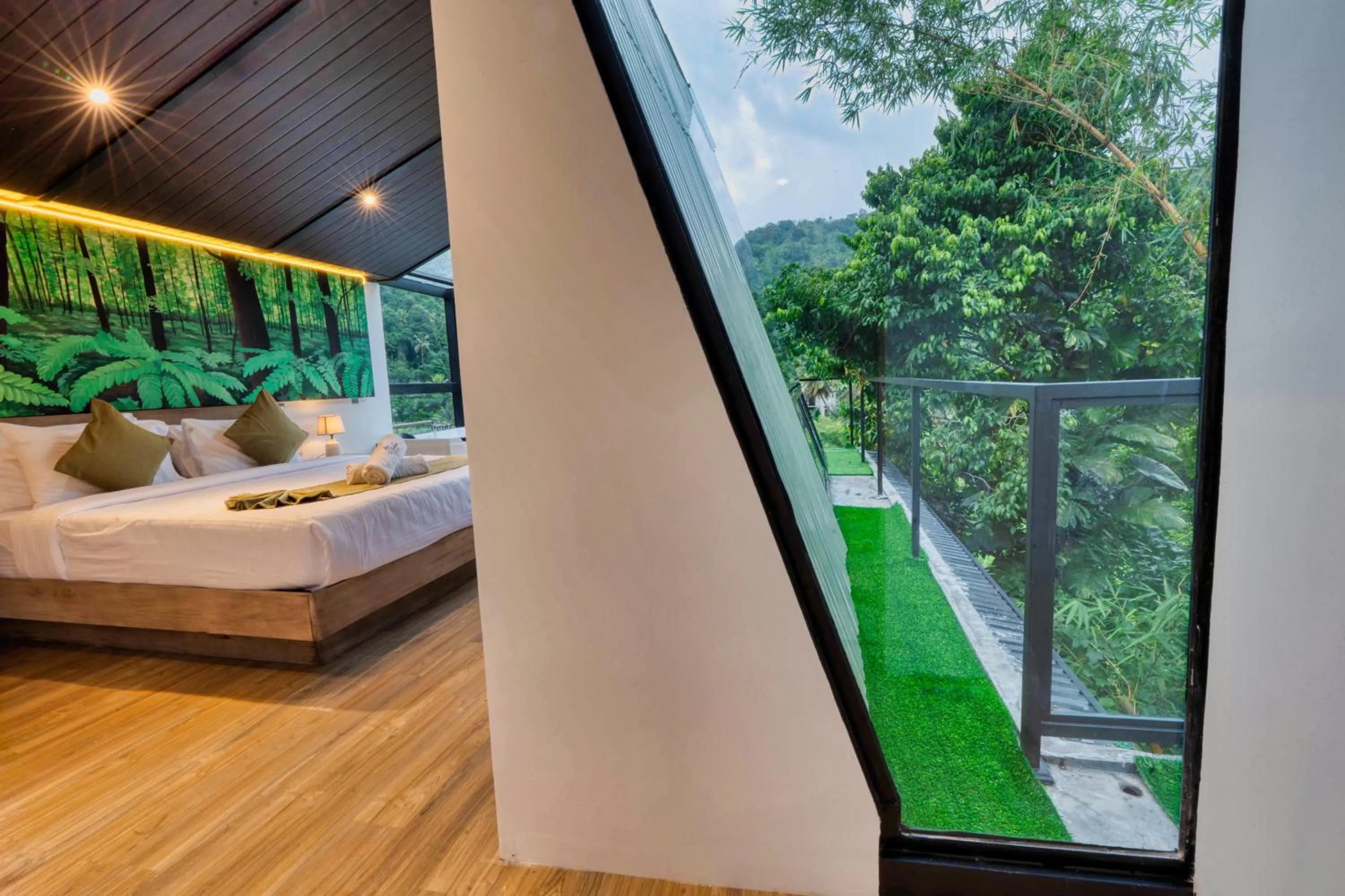 View (from property/room), Bed in The Blackberry Retreat Kandy