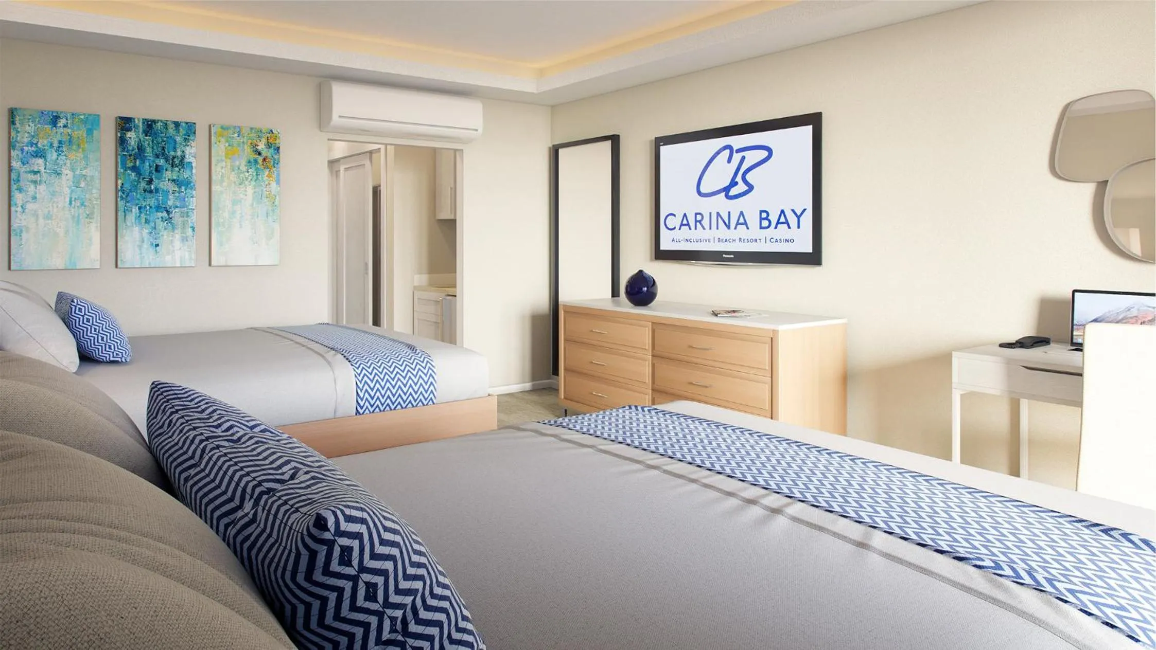 Bedroom, Bed in Carina Bay Boutique All inclusive Resort & Casino