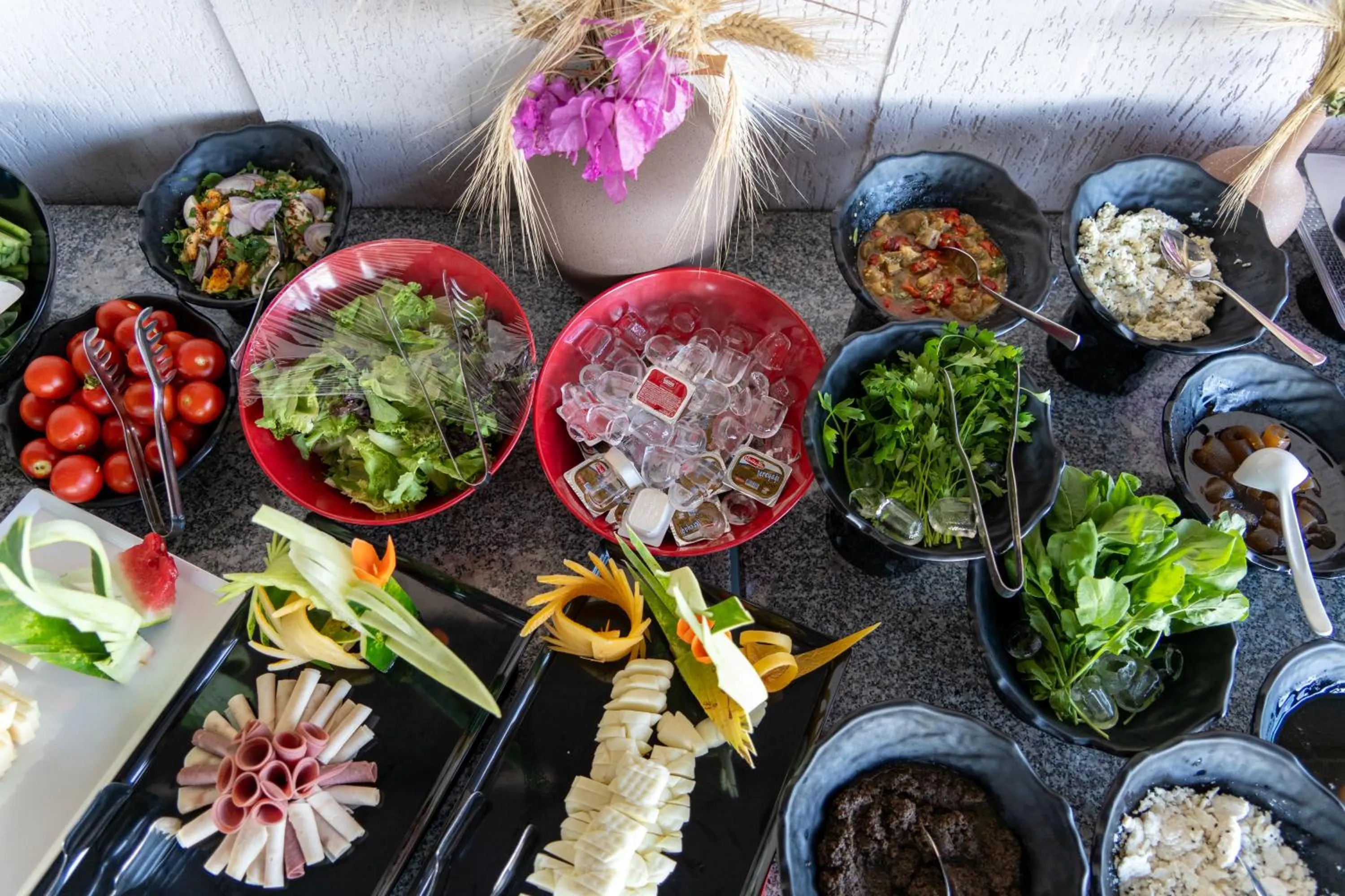 Buffet breakfast in Brow City Kaş