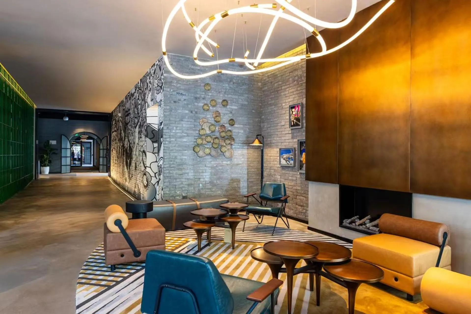 Lobby or reception in Moxy Shanghai Putuo