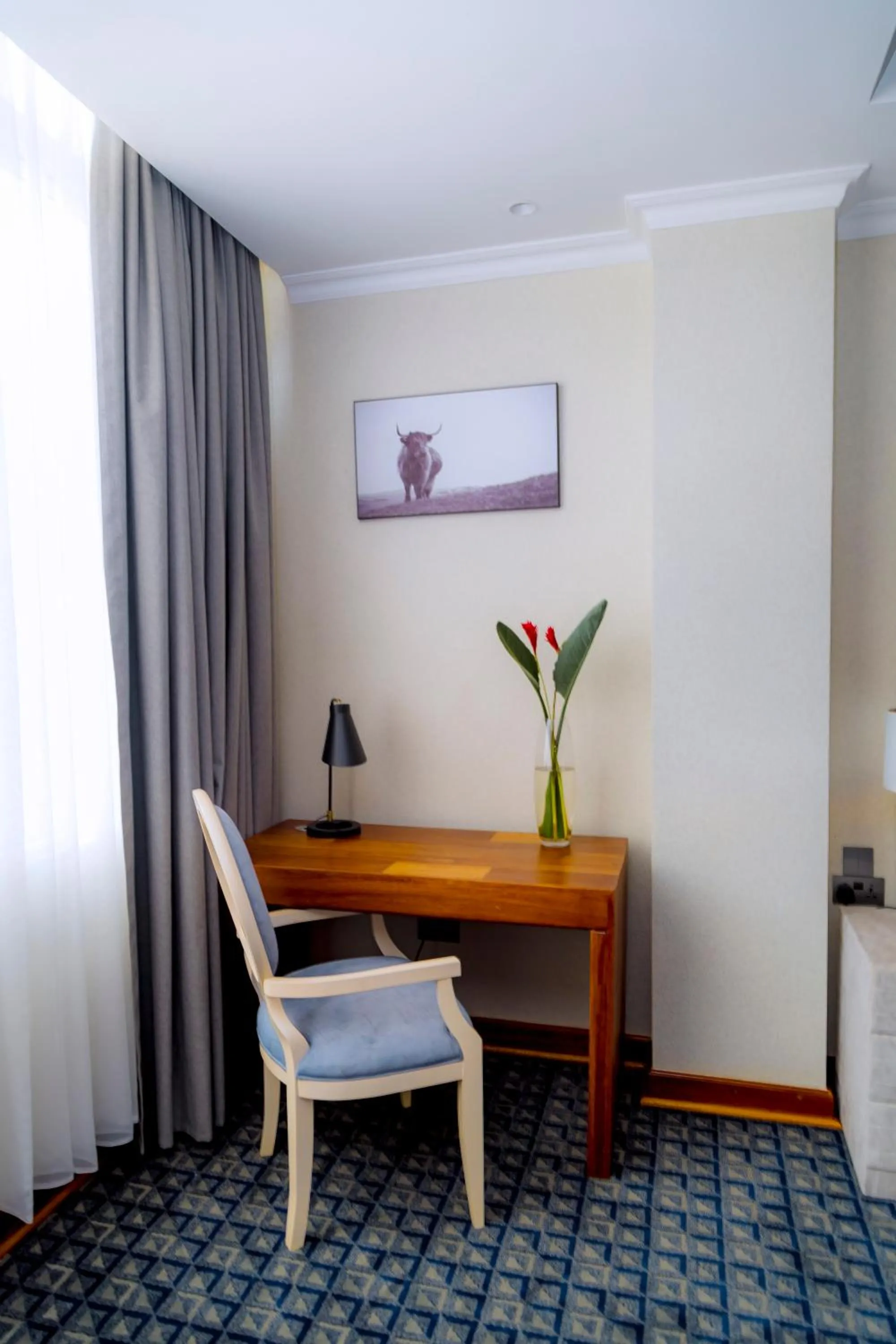 Seating area in Kigali Paramount Hotel