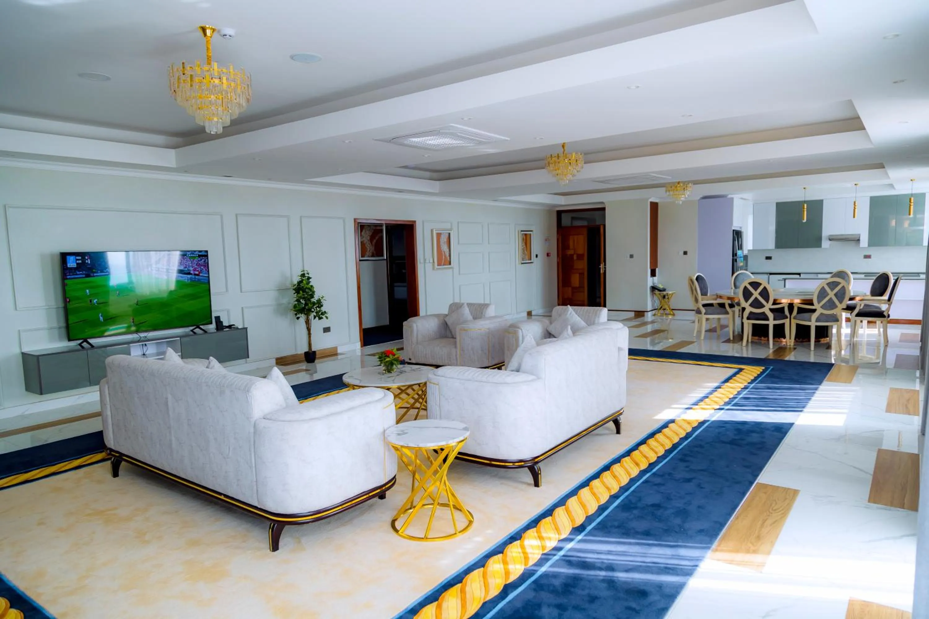 Living room in Kigali Paramount Hotel